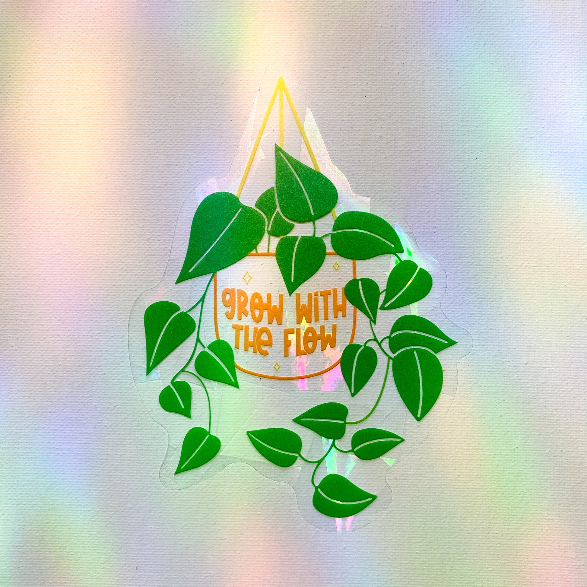 Grow With The Flow Suncatcher Decal