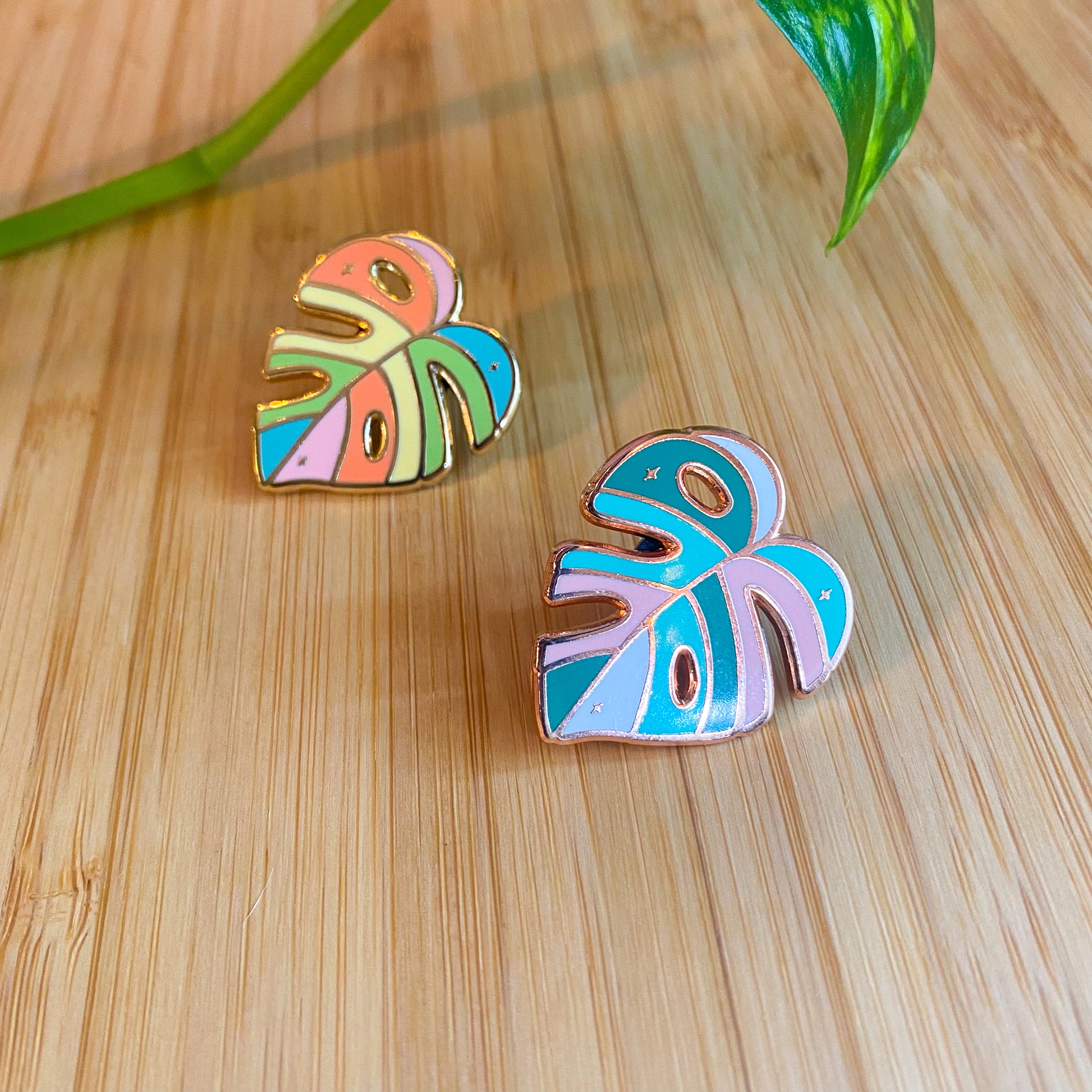 Monstera Leaf Enamel Pin