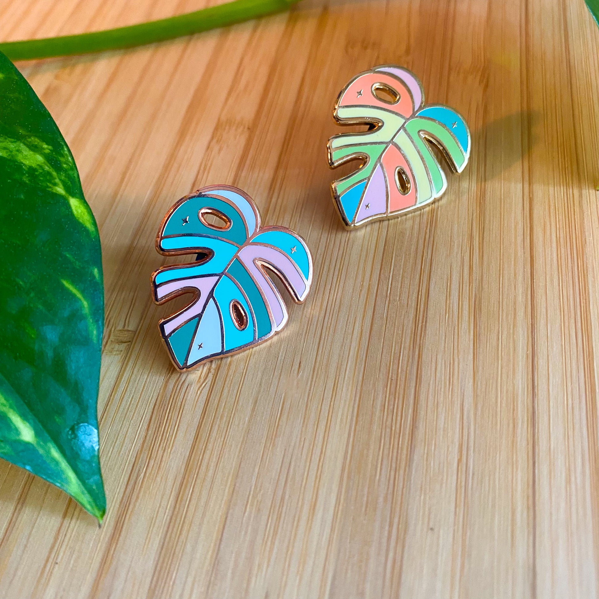 Monstera Leaf Enamel Pin
