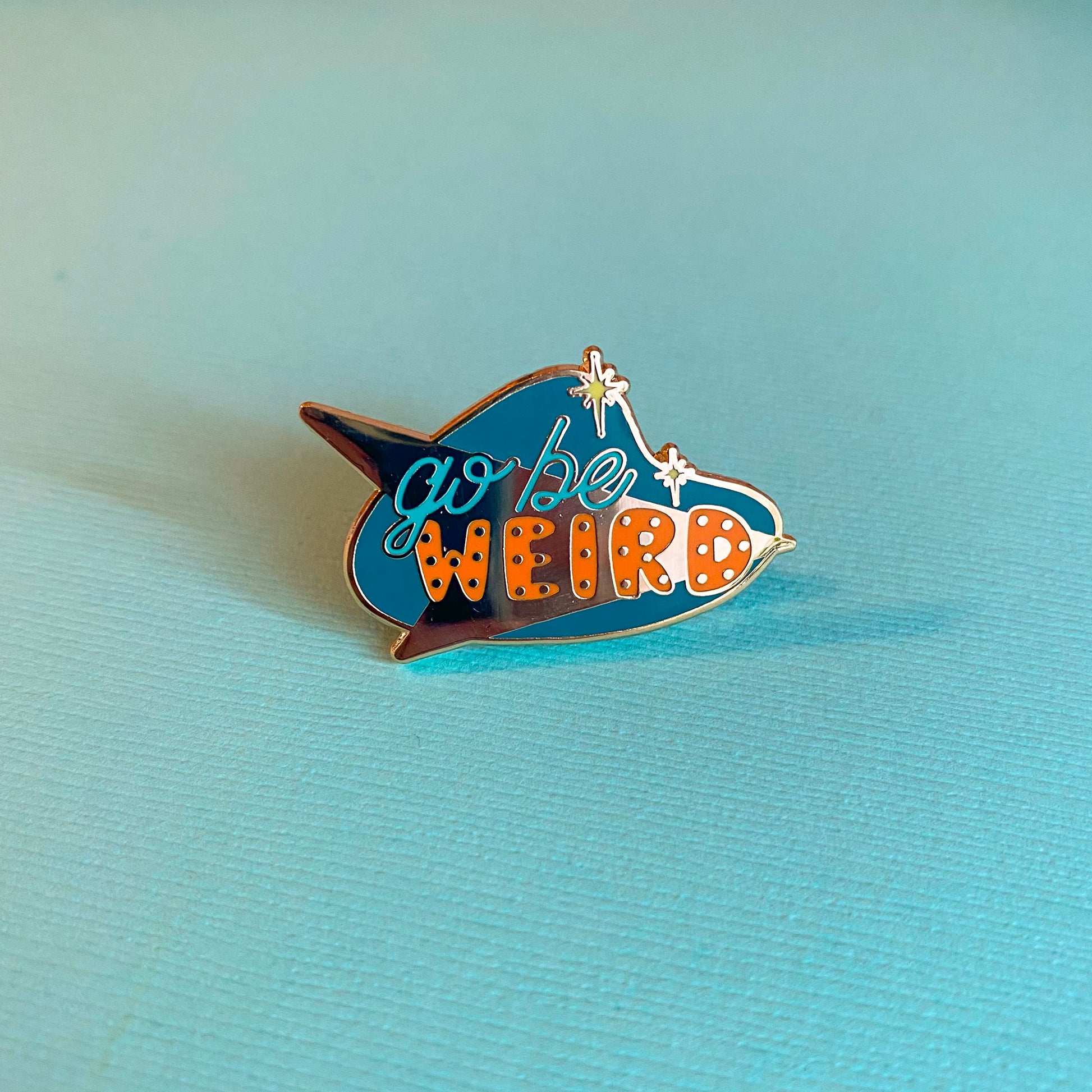 Go Be Weird Enamel Pin