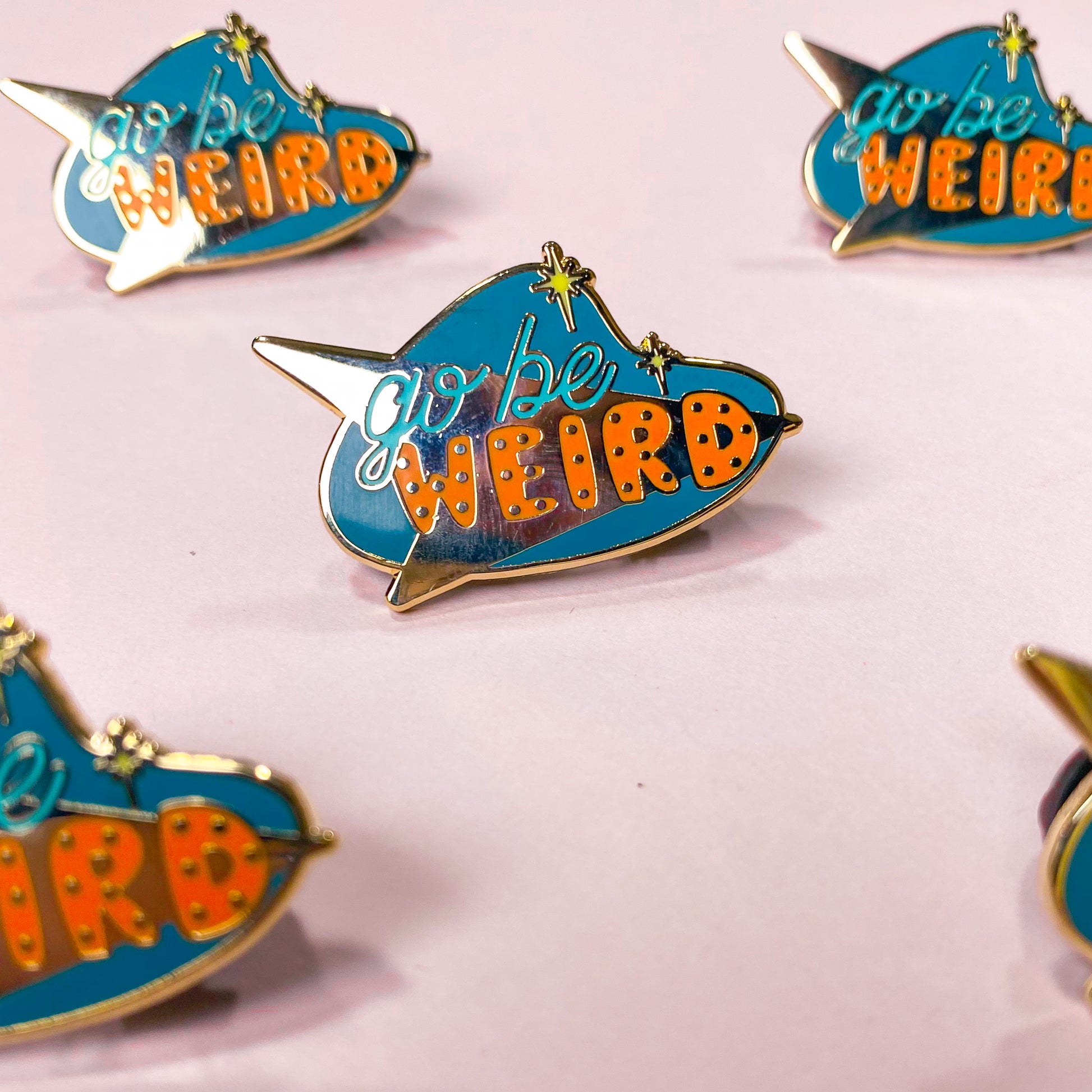 Go Be Weird Enamel Pin