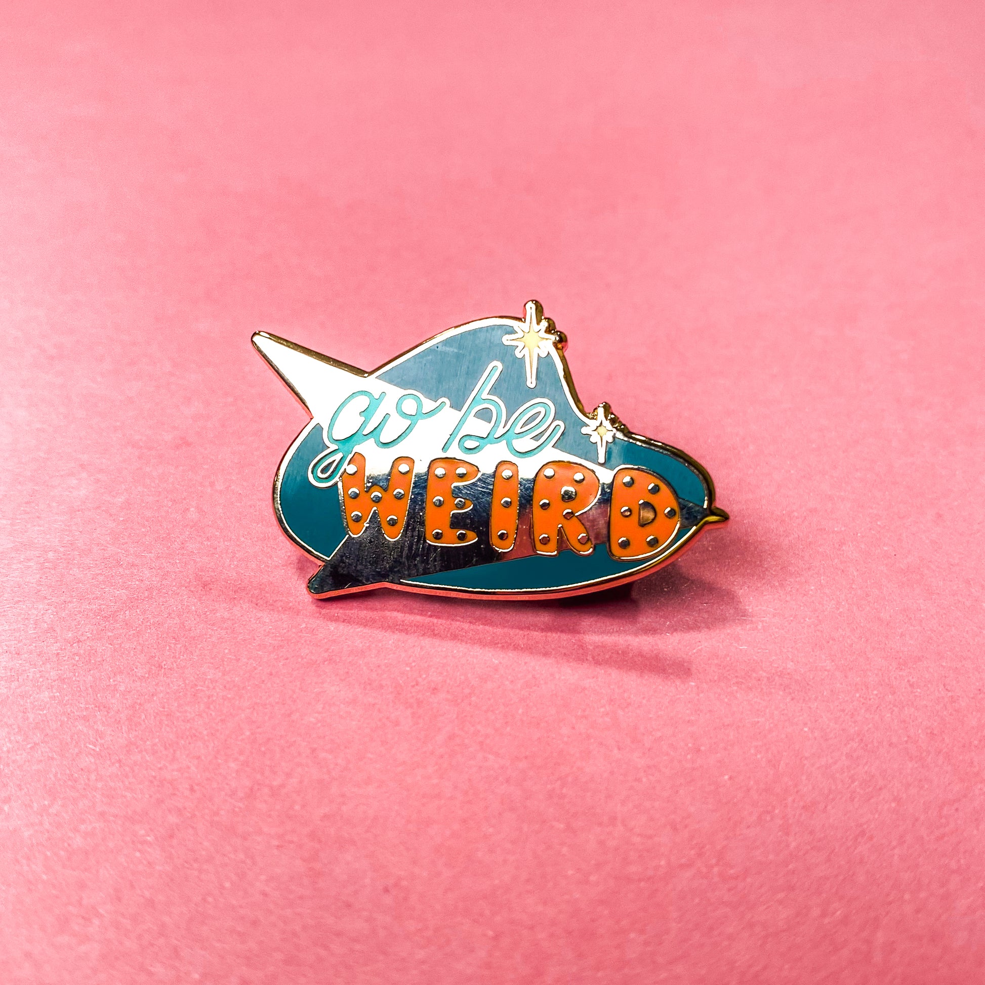 Go Be Weird Enamel Pin