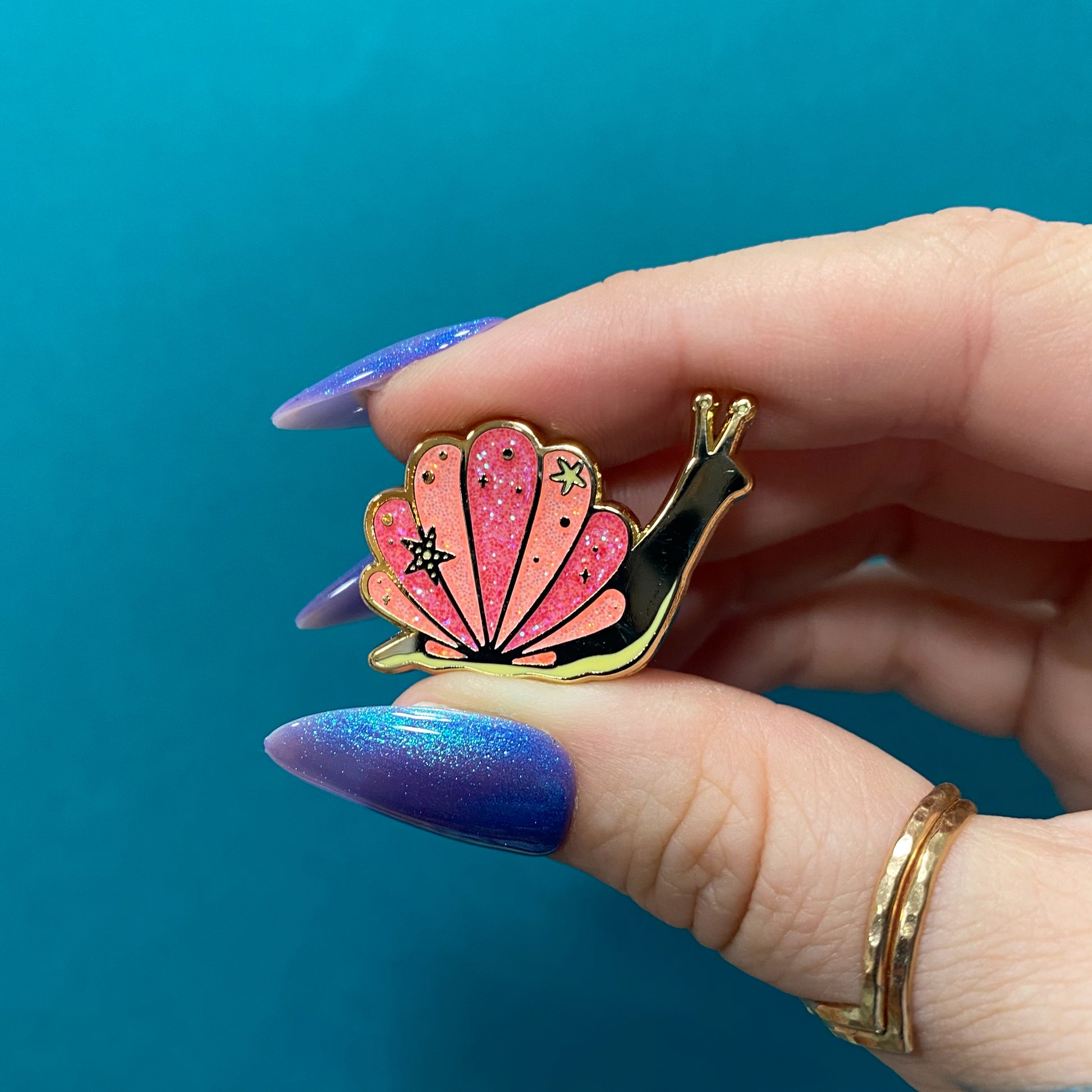 Sea Snail Enamel Pin