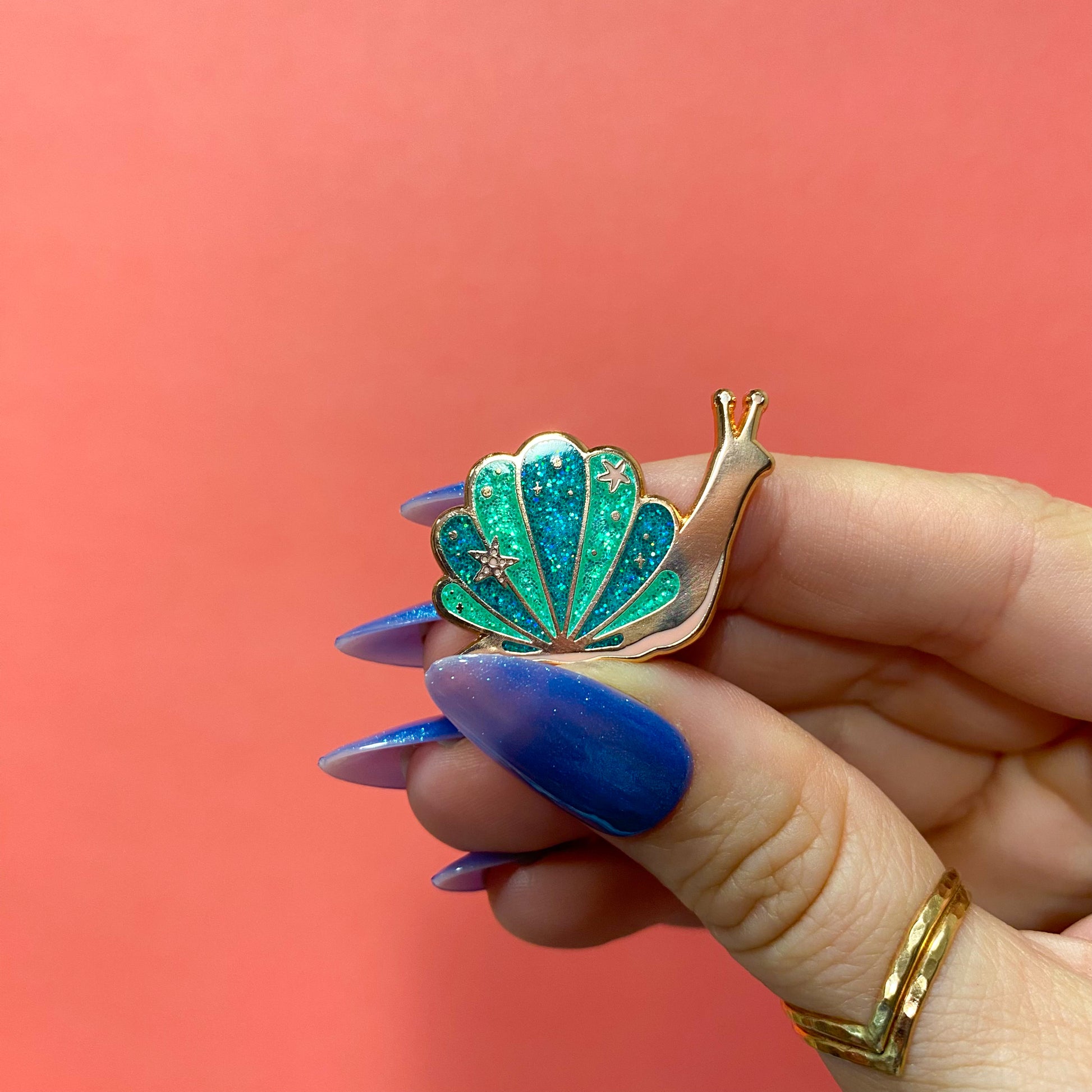 Sea Snail Enamel Pin