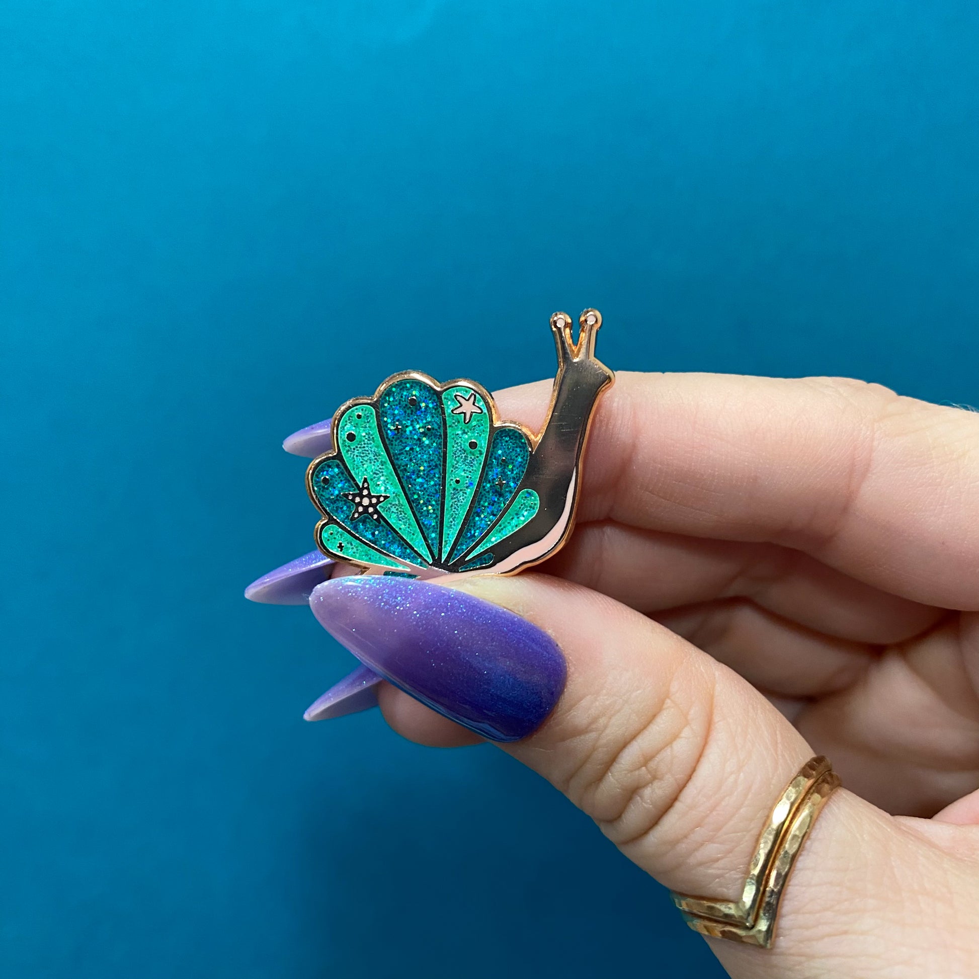 Sea Snail Enamel Pin