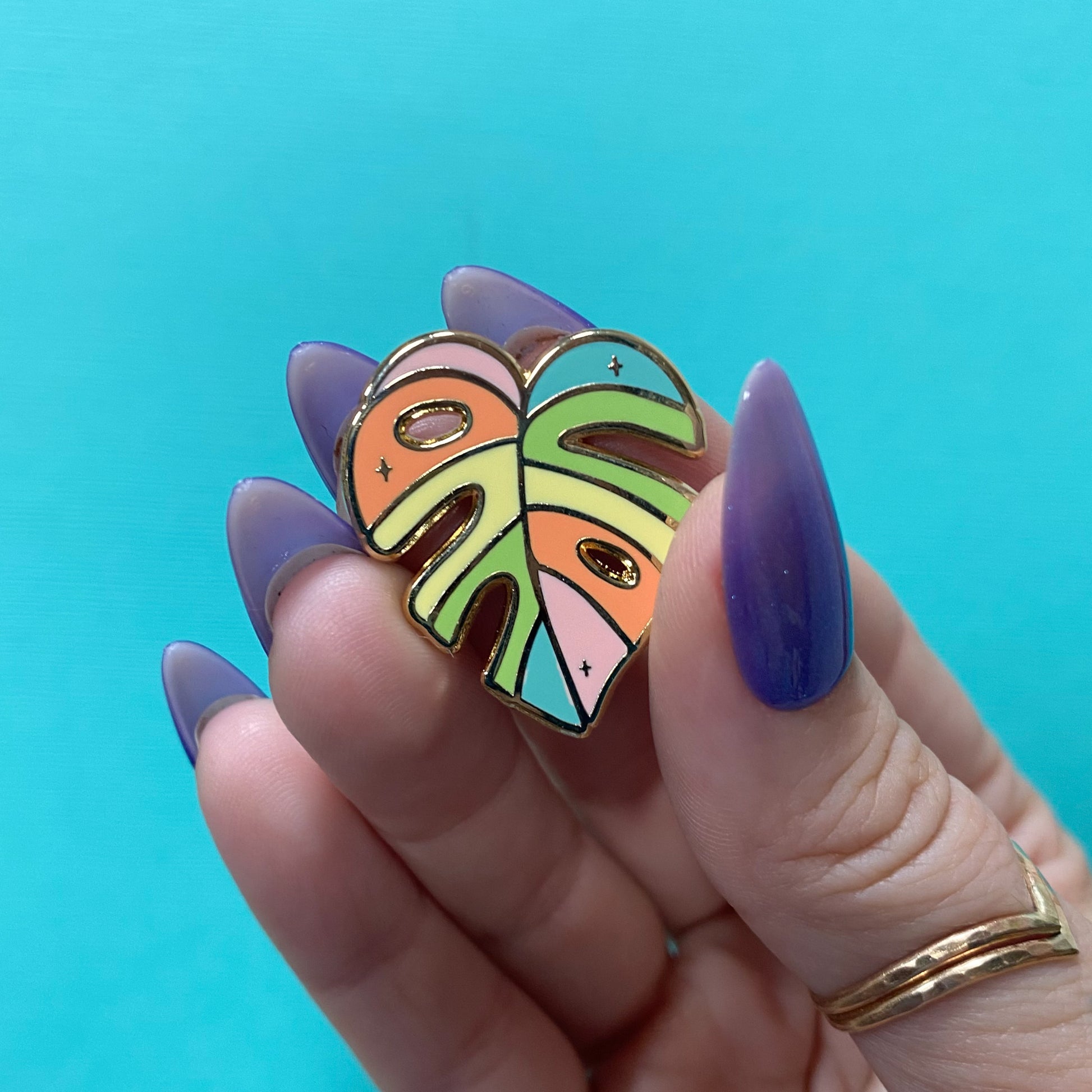 Monstera Leaf Enamel Pin