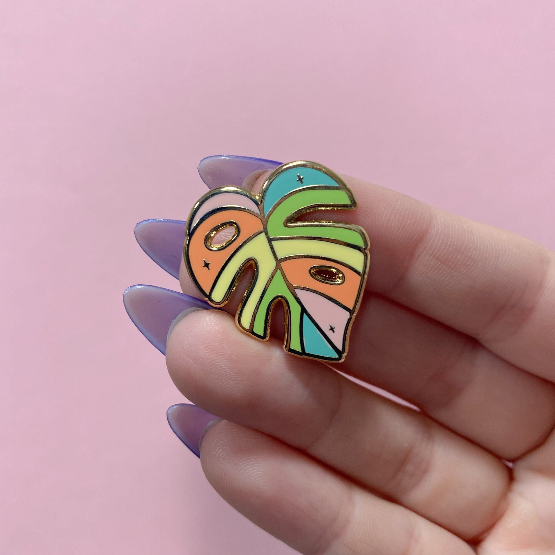 Monstera Leaf Enamel Pin