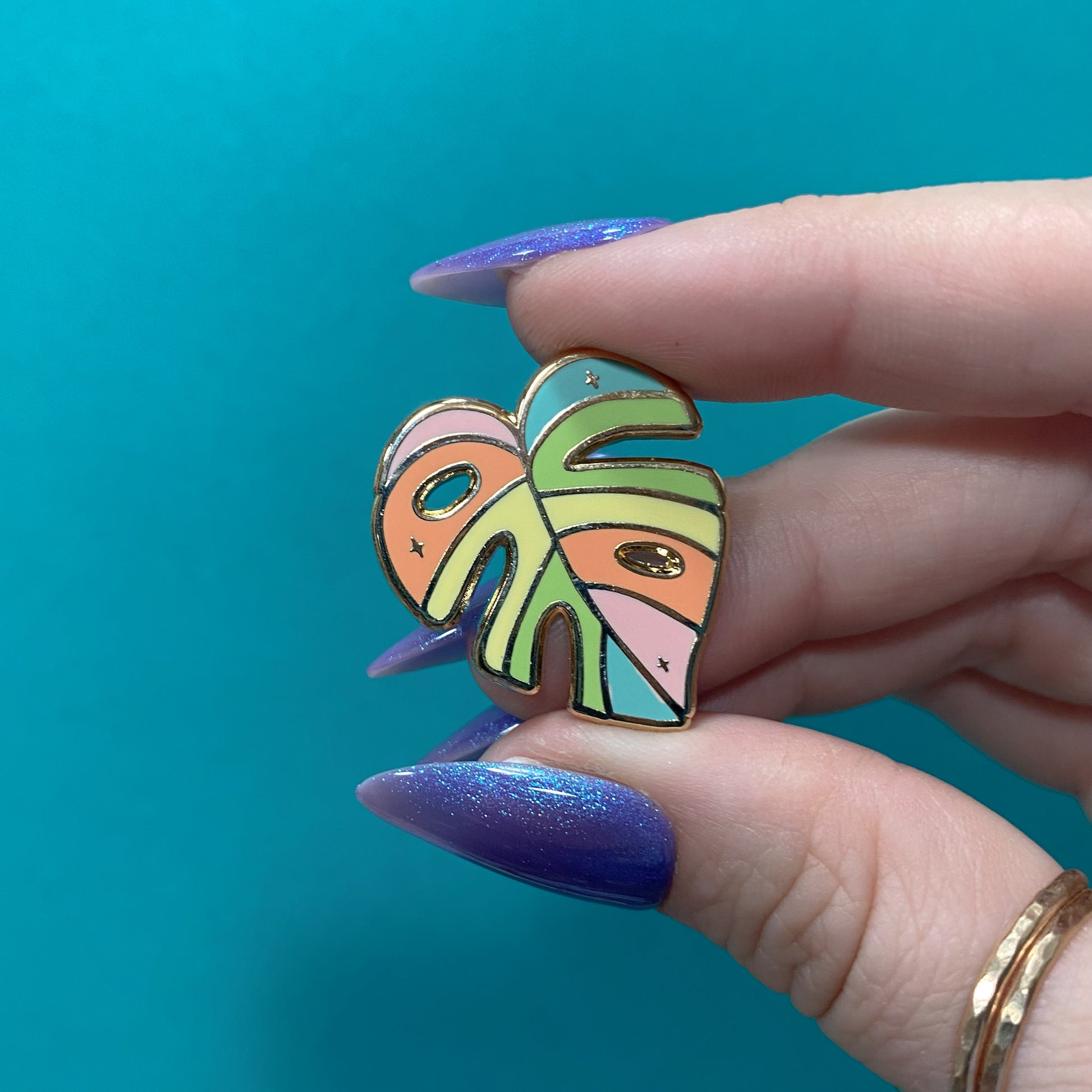 Monstera Leaf Enamel Pin