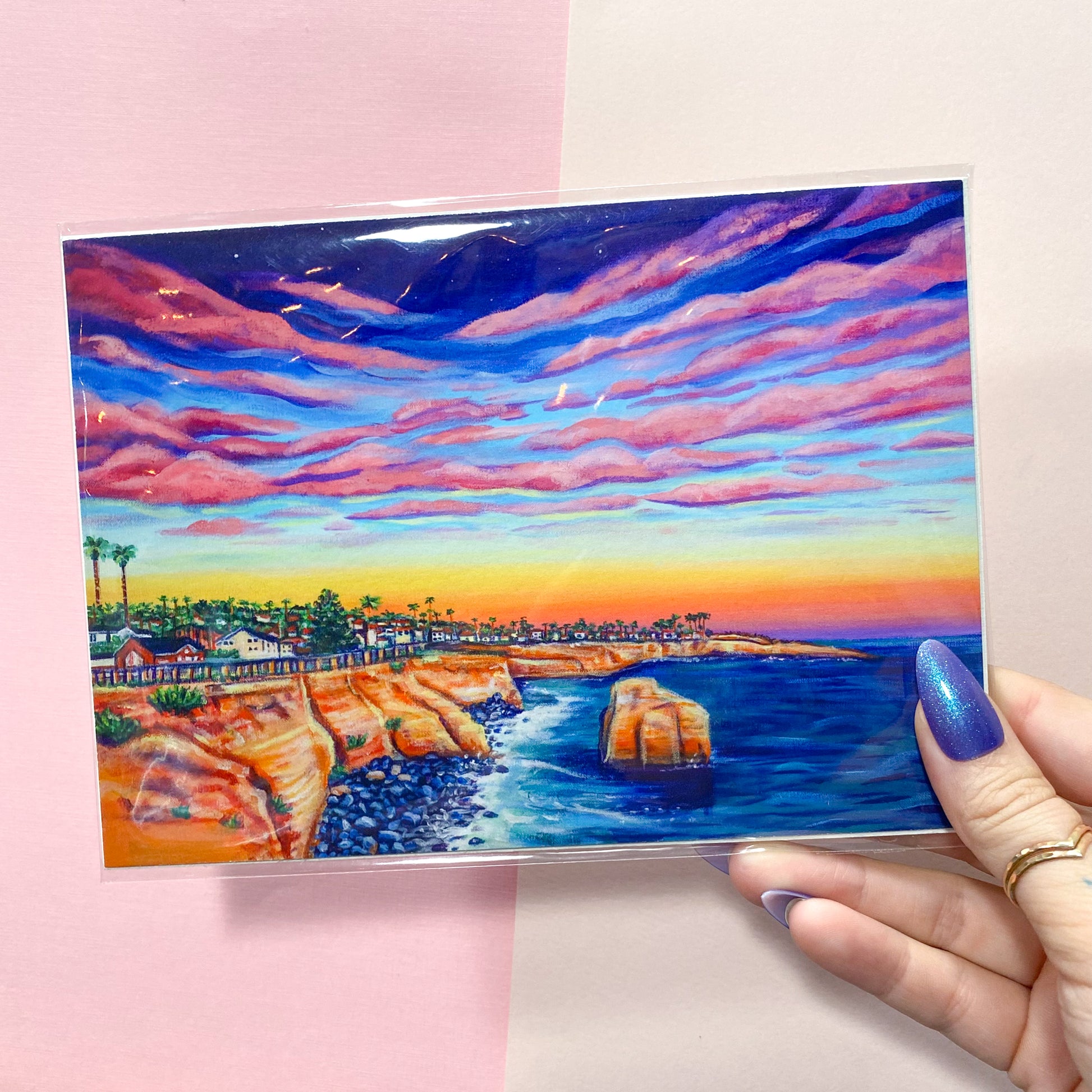 Sunset Cliffs, San Diego Art Print
