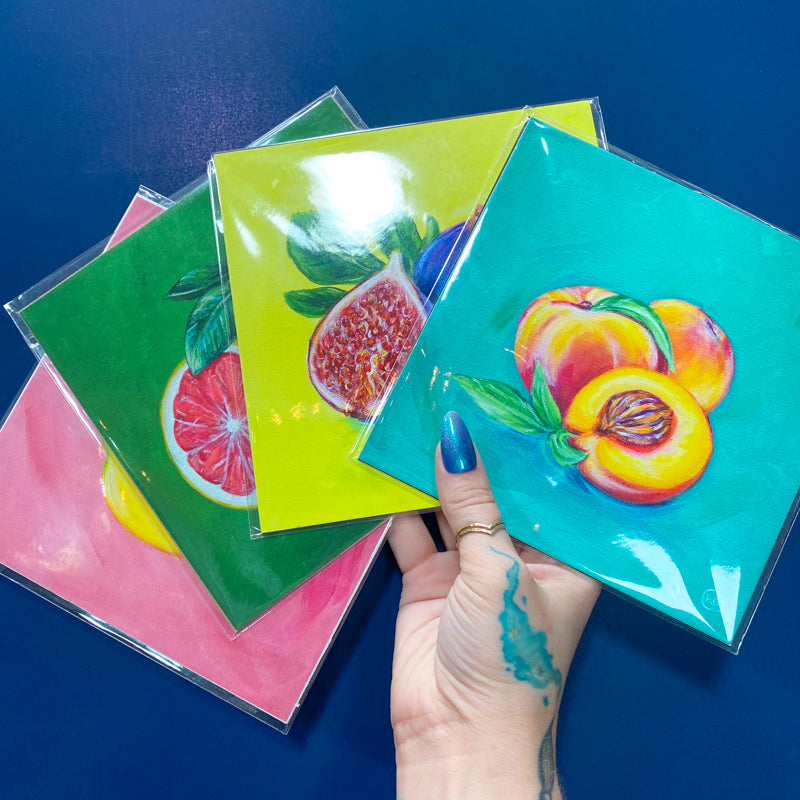 Colorful Grapefruit Art Print