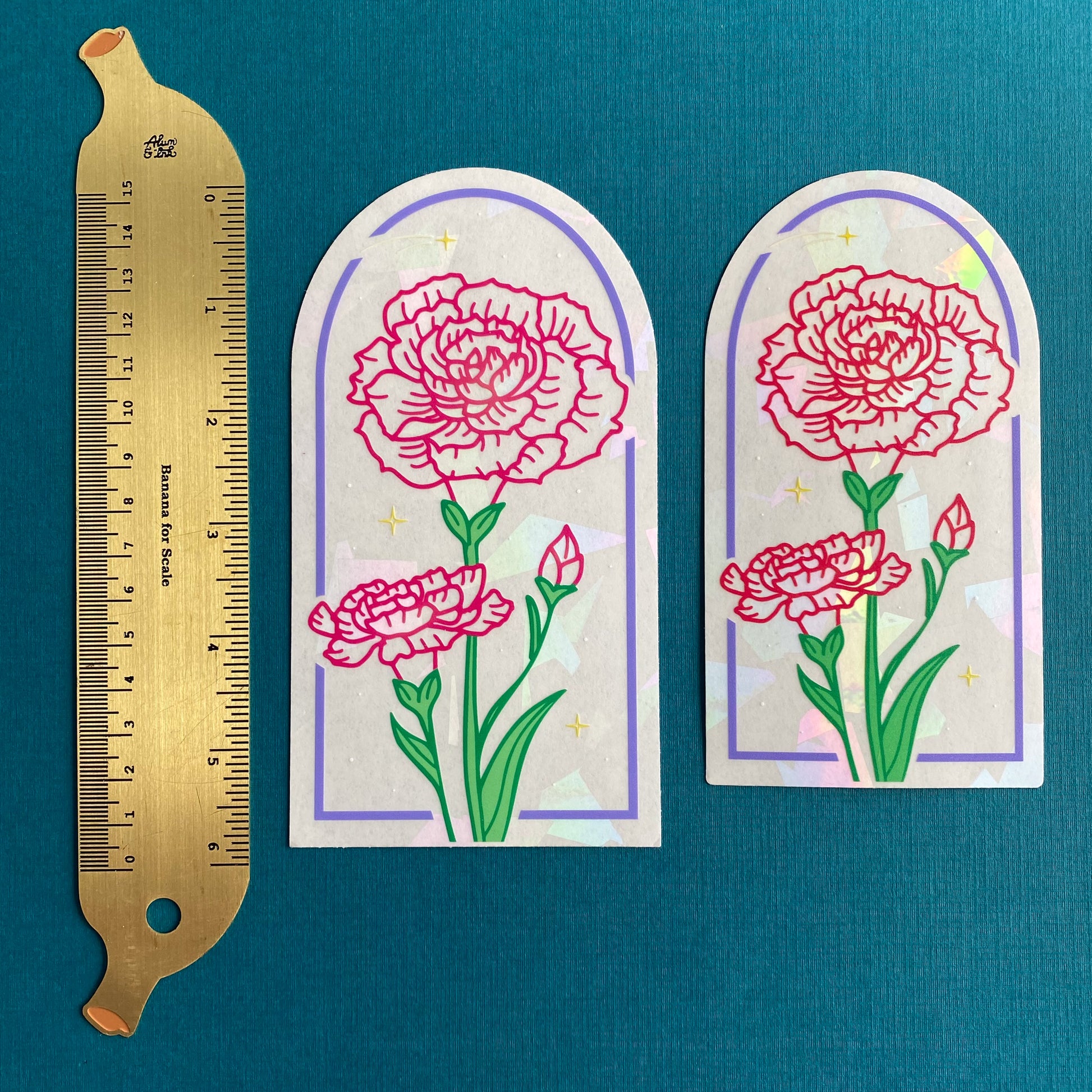 Carnations Suncatcher Decal