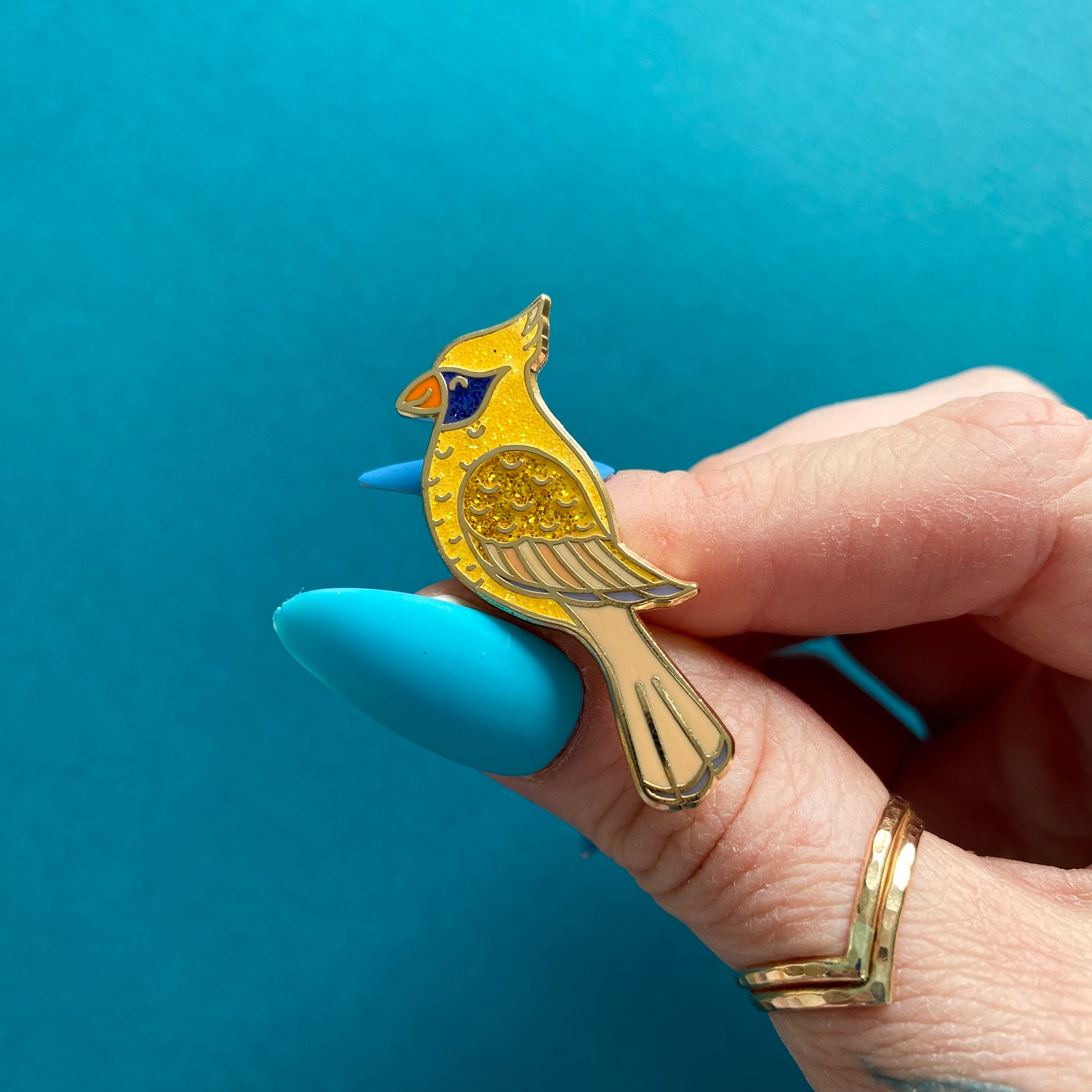 Cardinal Enamel Pin