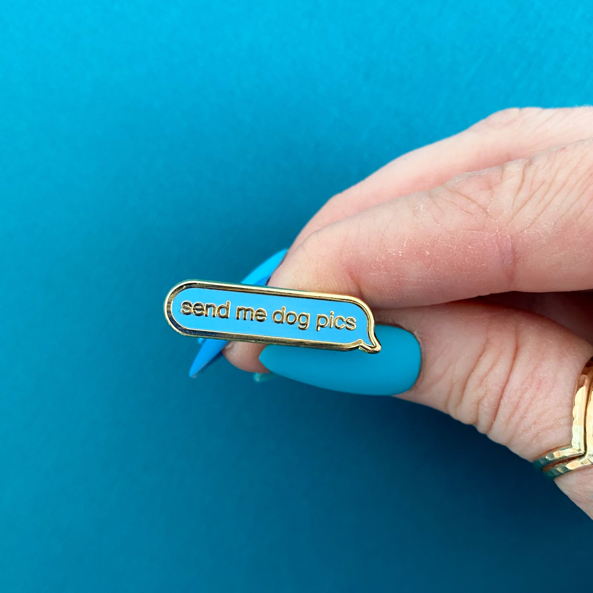 Send Me Dog Pics Enamel Pin