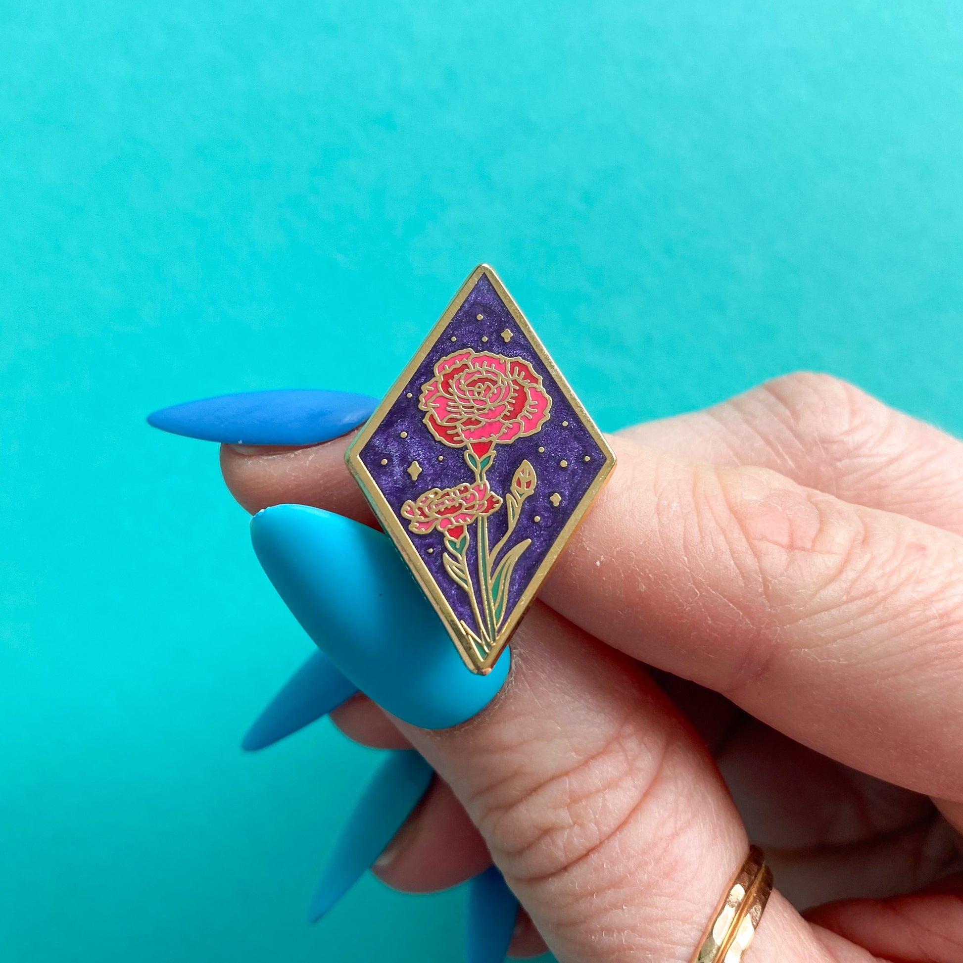 Carnations Enamel Pin