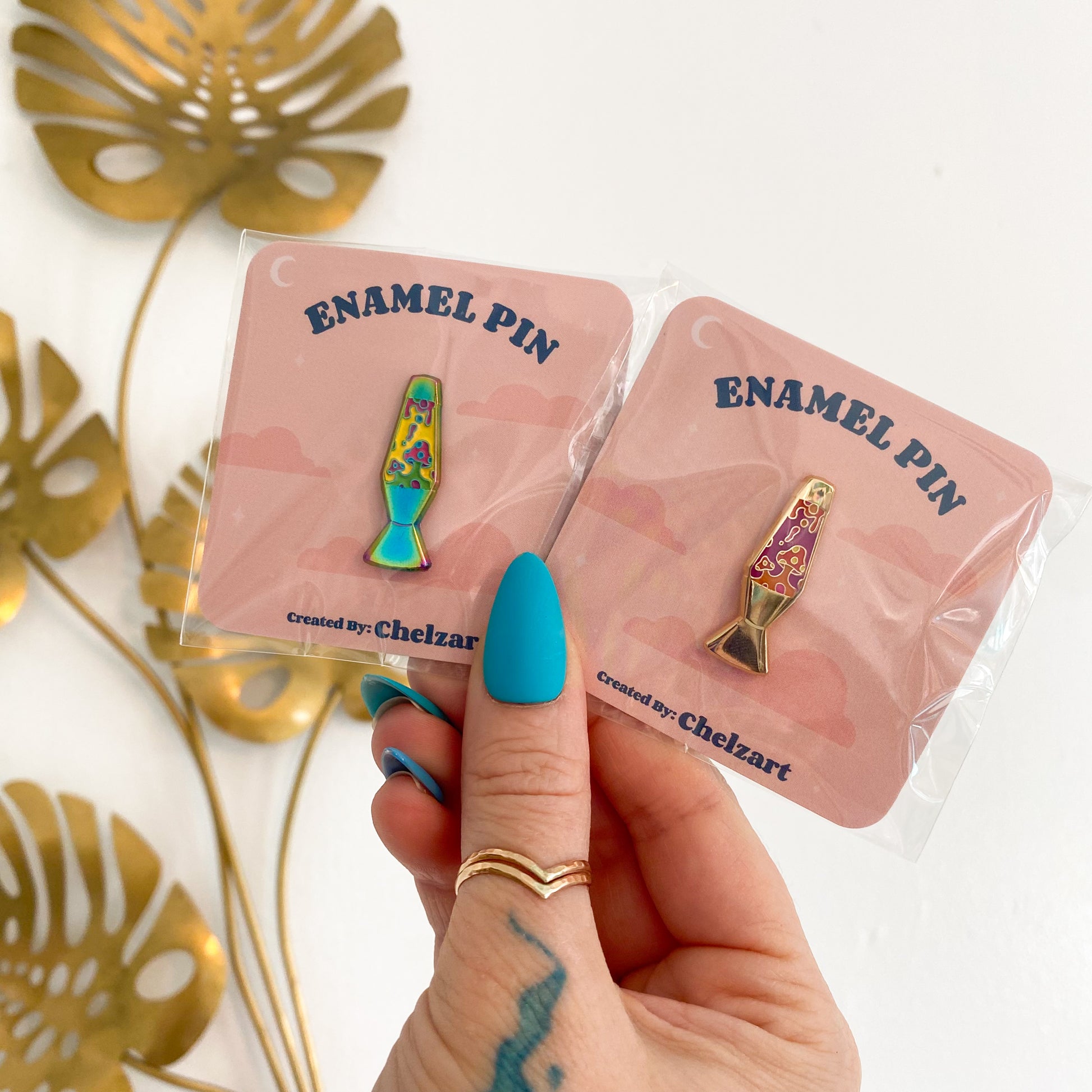Mushroom Lava Lamp Enamel Pin