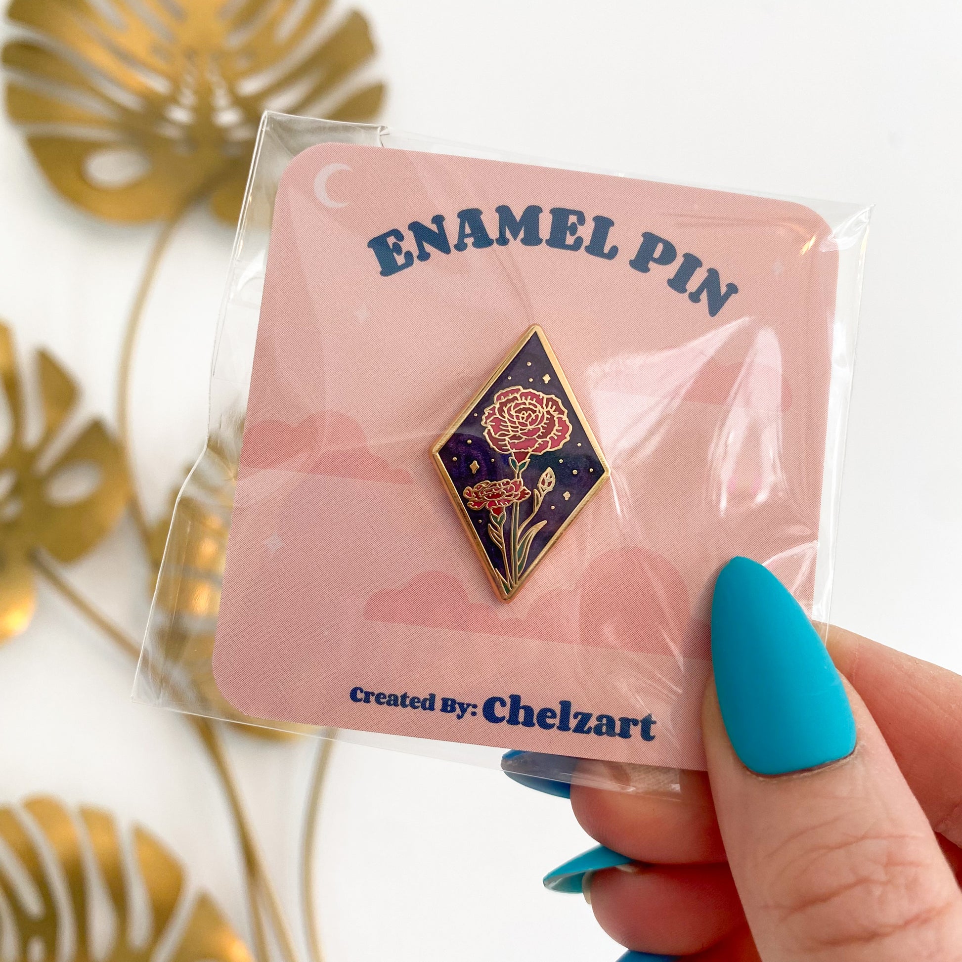 Carnations Enamel Pin