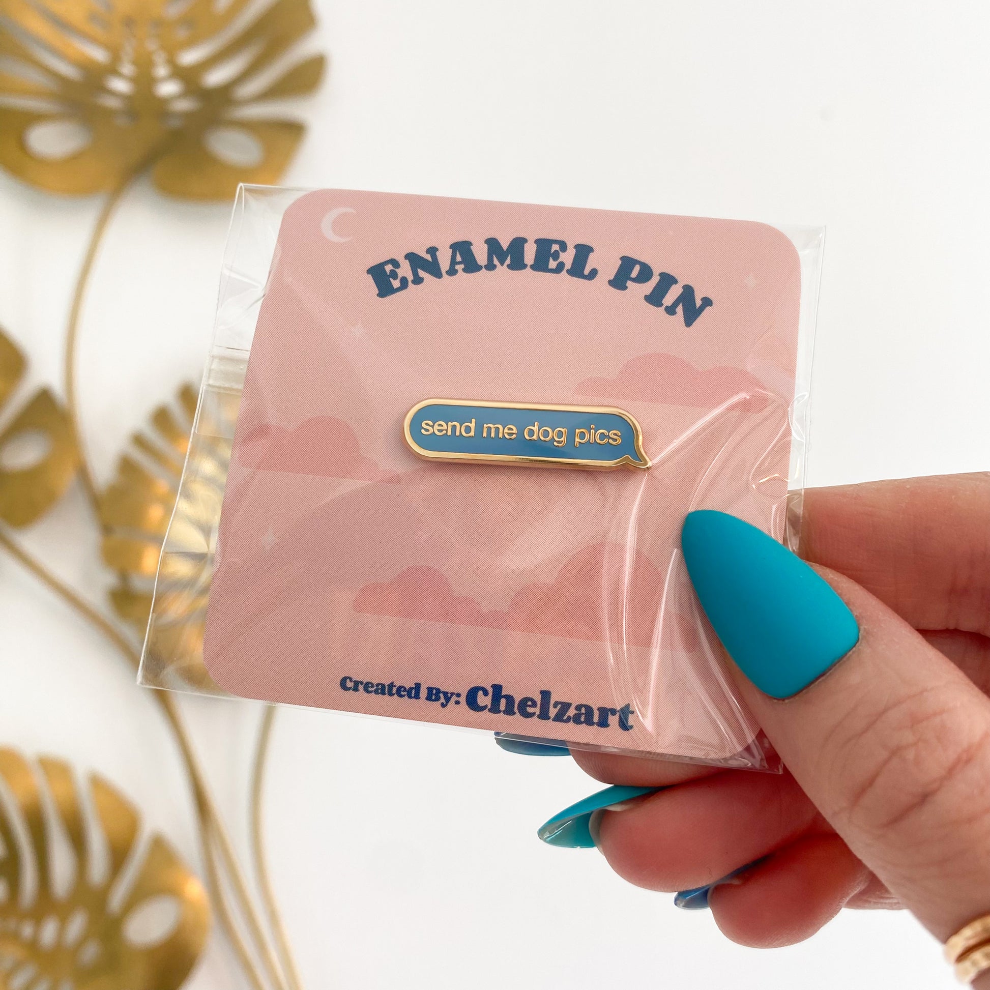 Send Me Dog Pics Enamel Pin