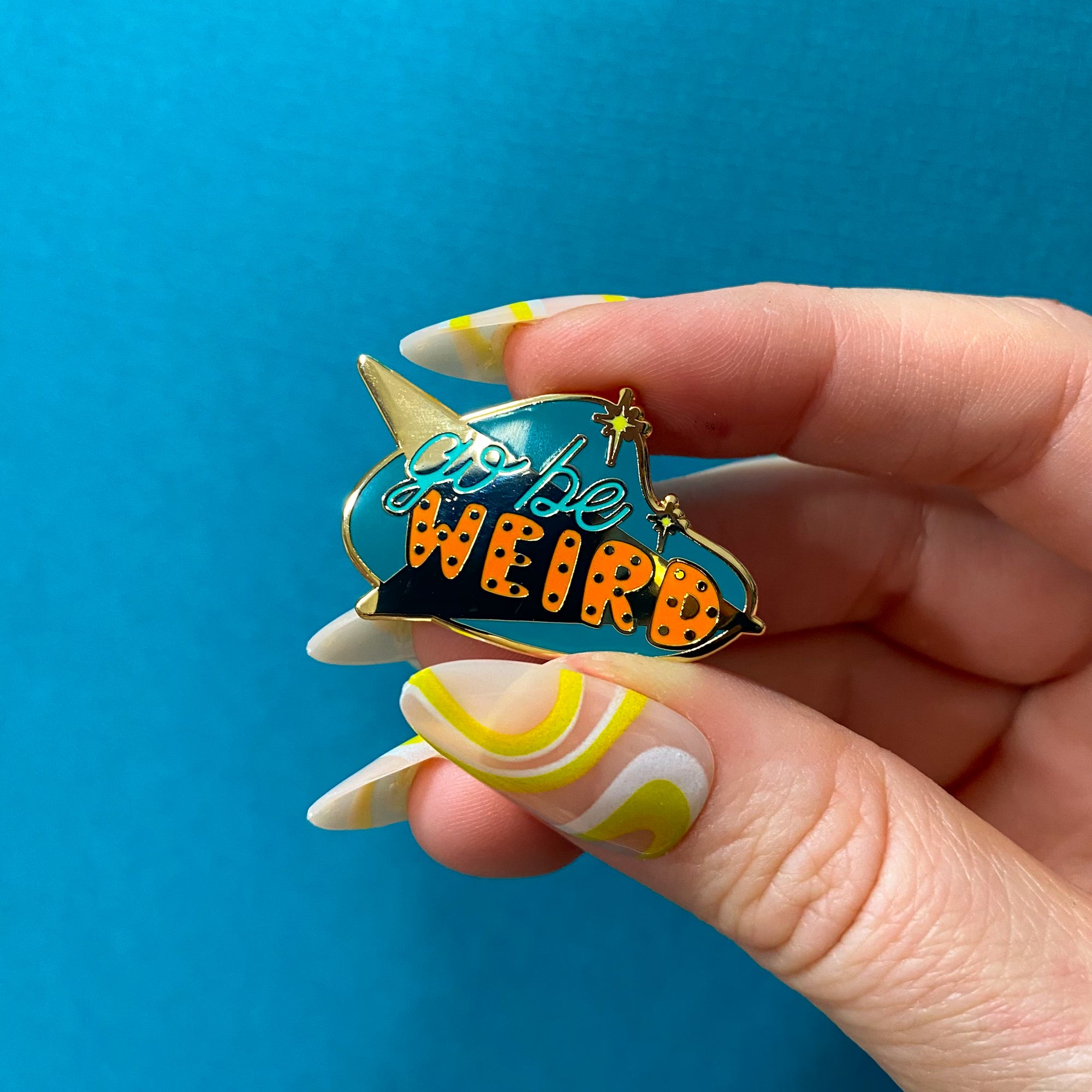 Go Be Weird Enamel Pin