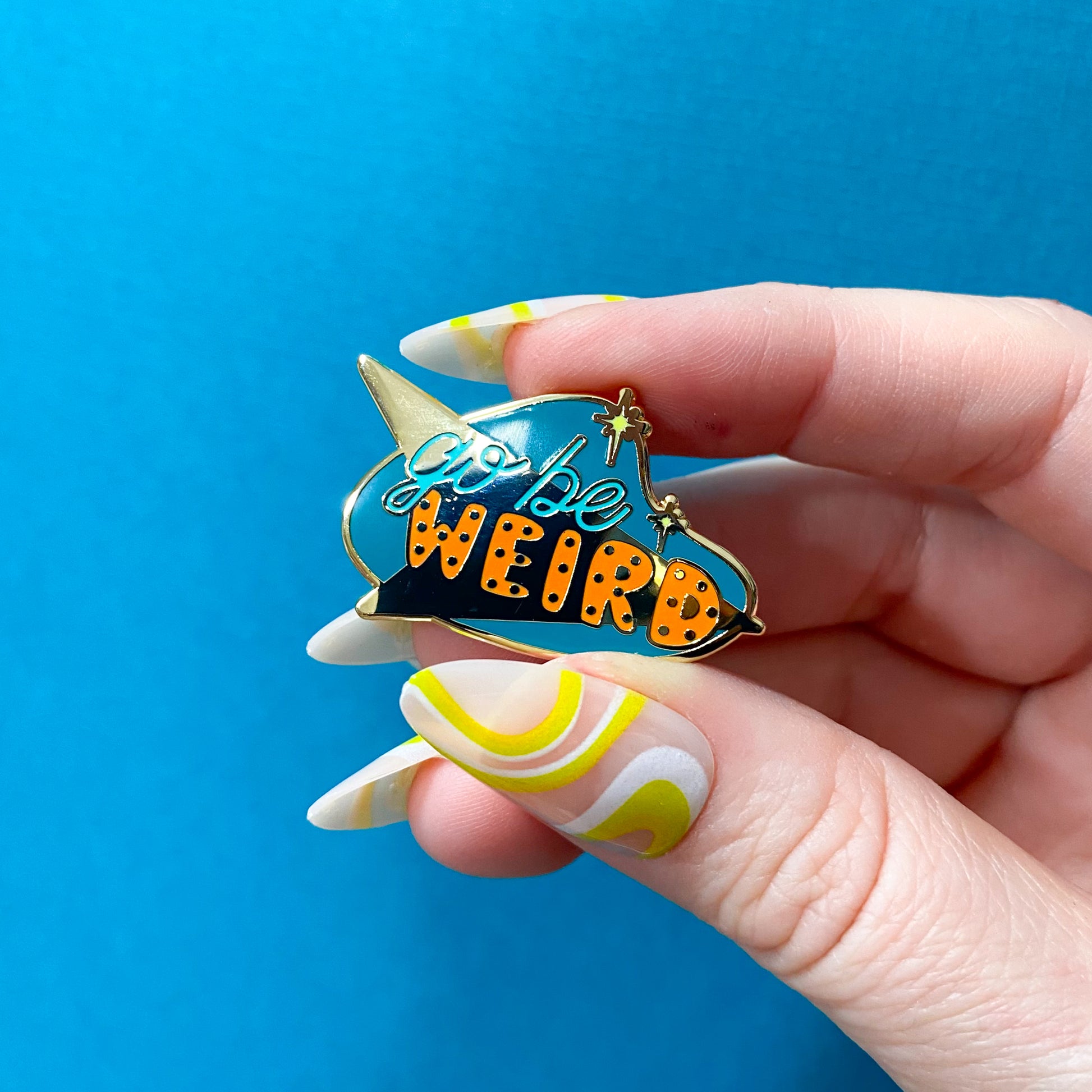 Go Be Weird Enamel Pin