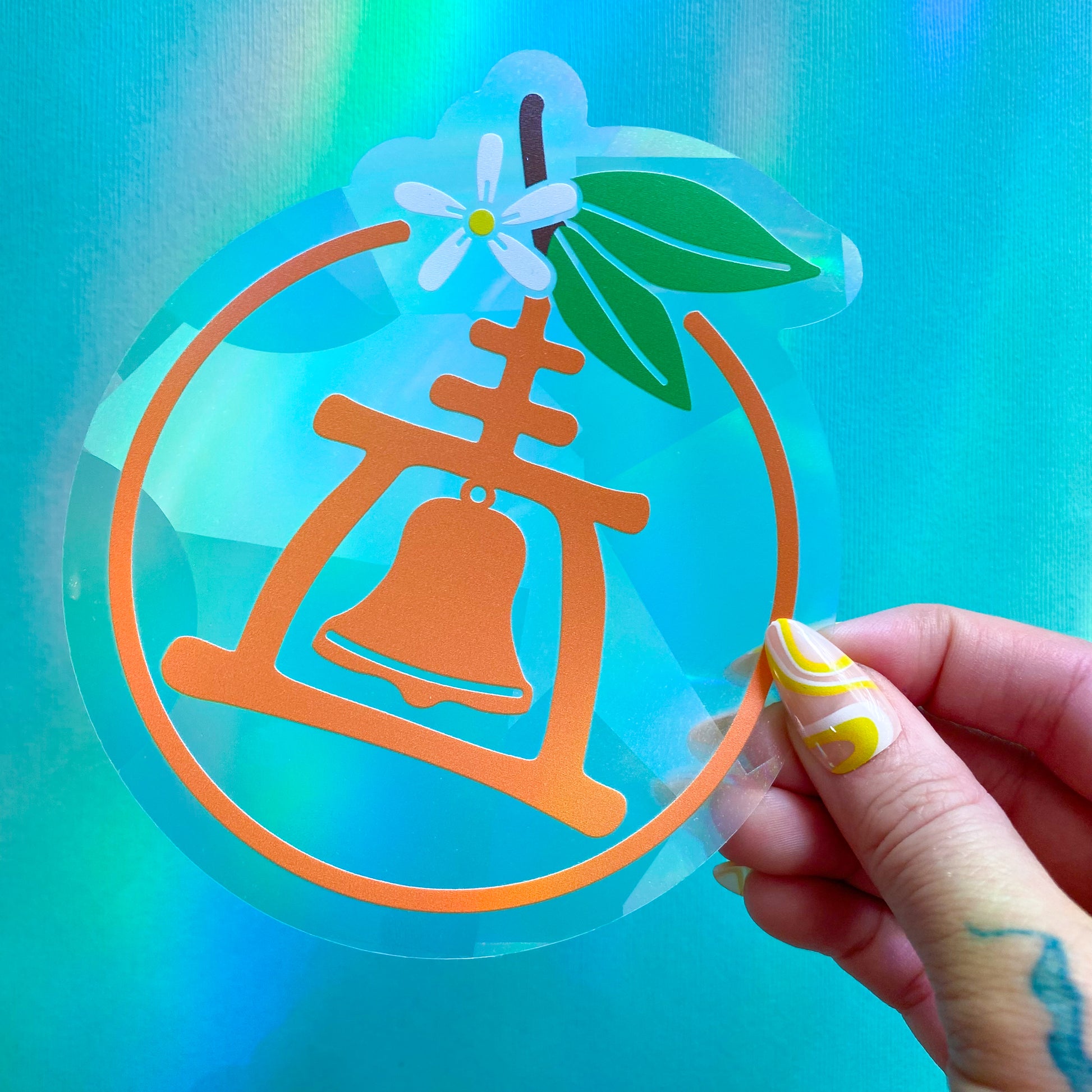 Riverside Raincross Suncatcher Decal
