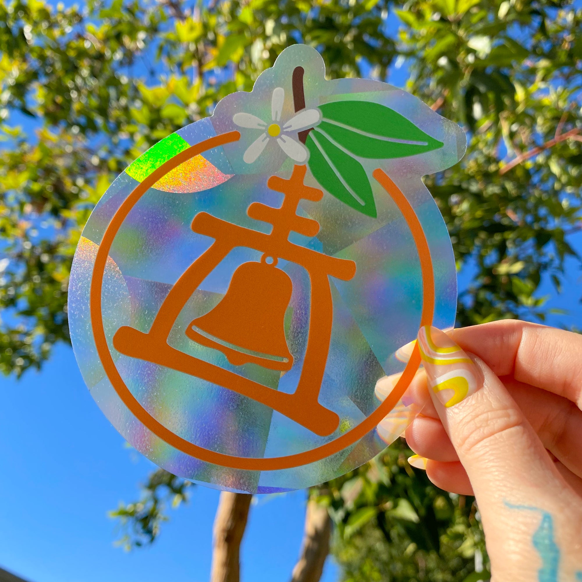 Riverside Raincross Suncatcher Decal