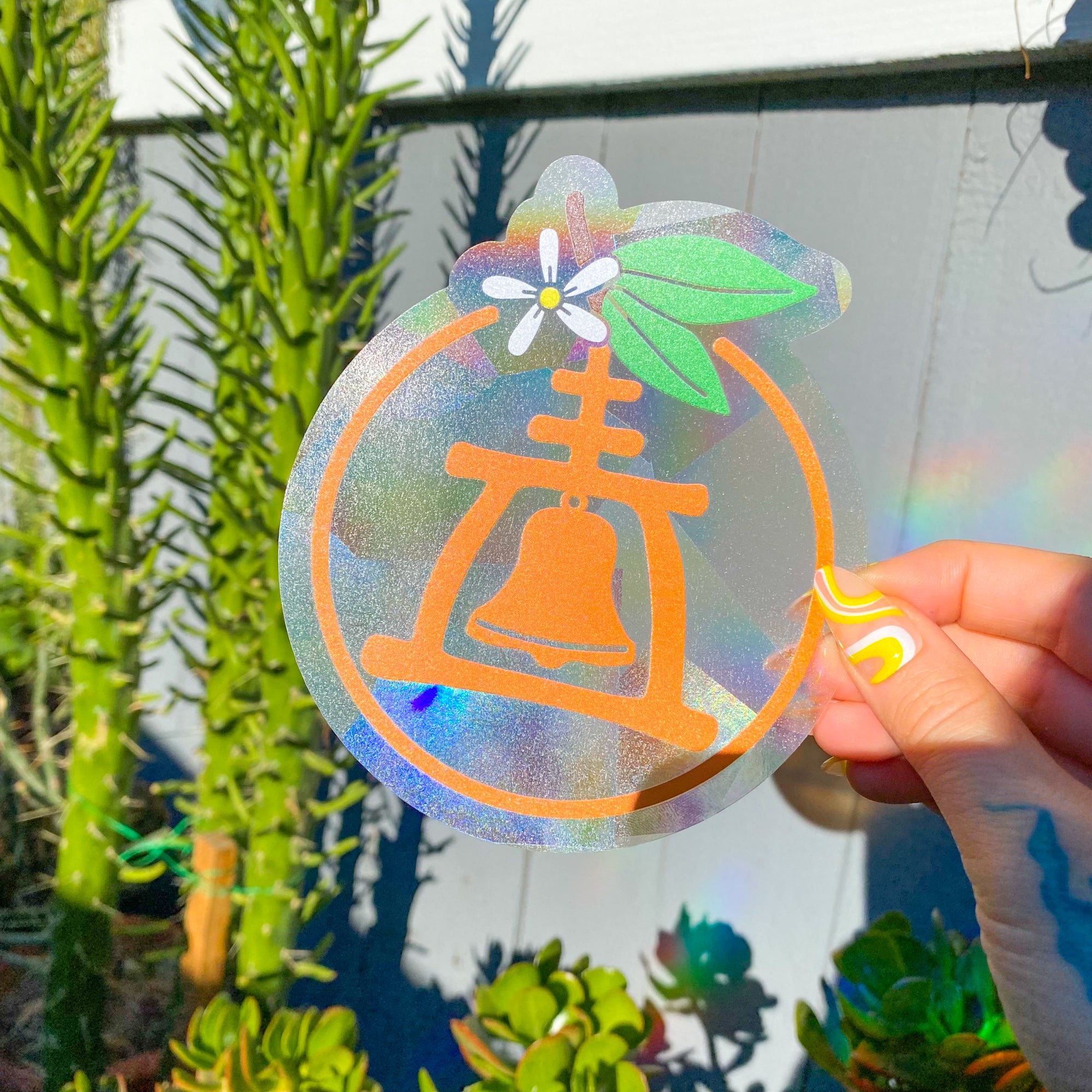 Riverside Raincross Suncatcher Decal
