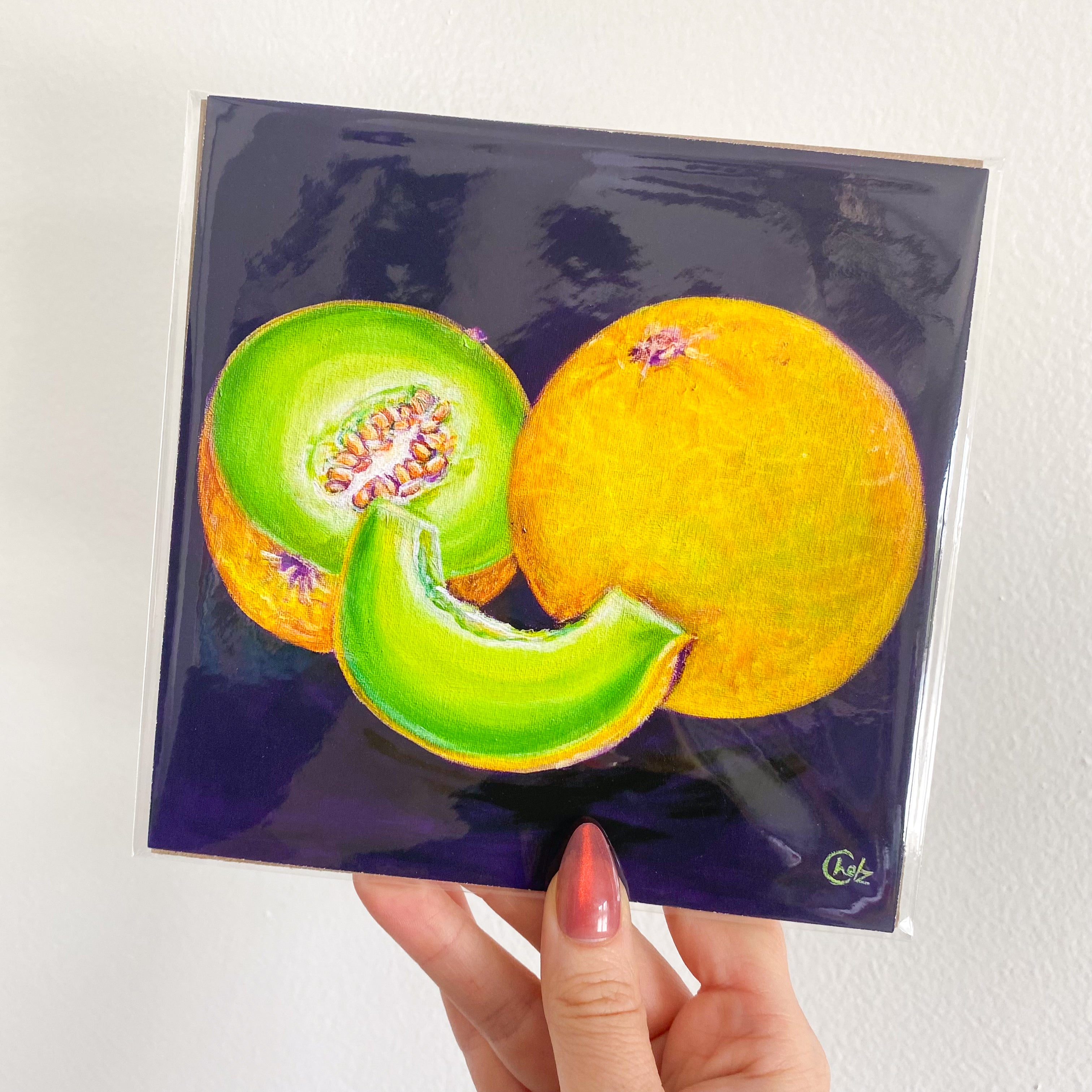 Colorful Honeydew Art Print