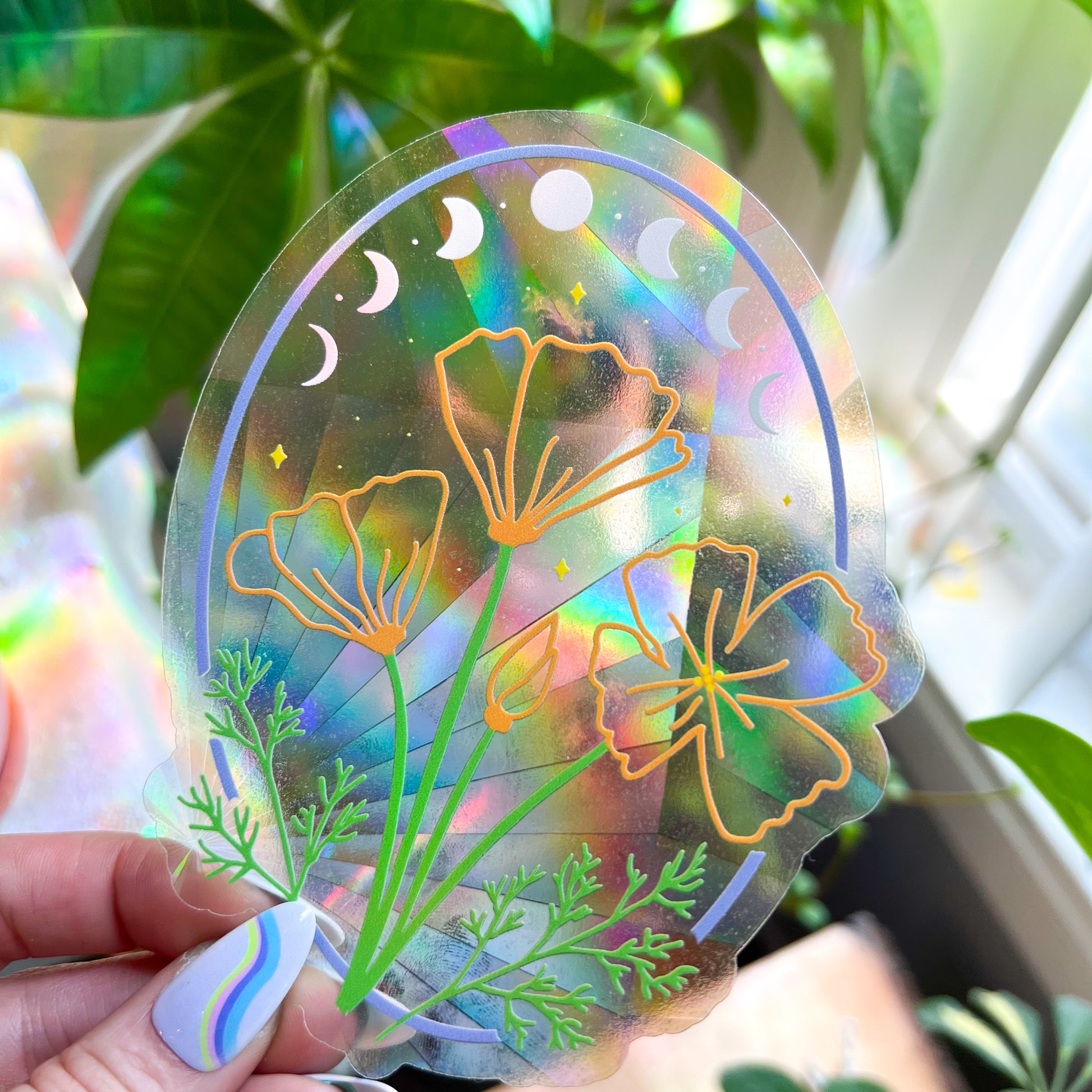 Wildflowers Suncatcher Decal