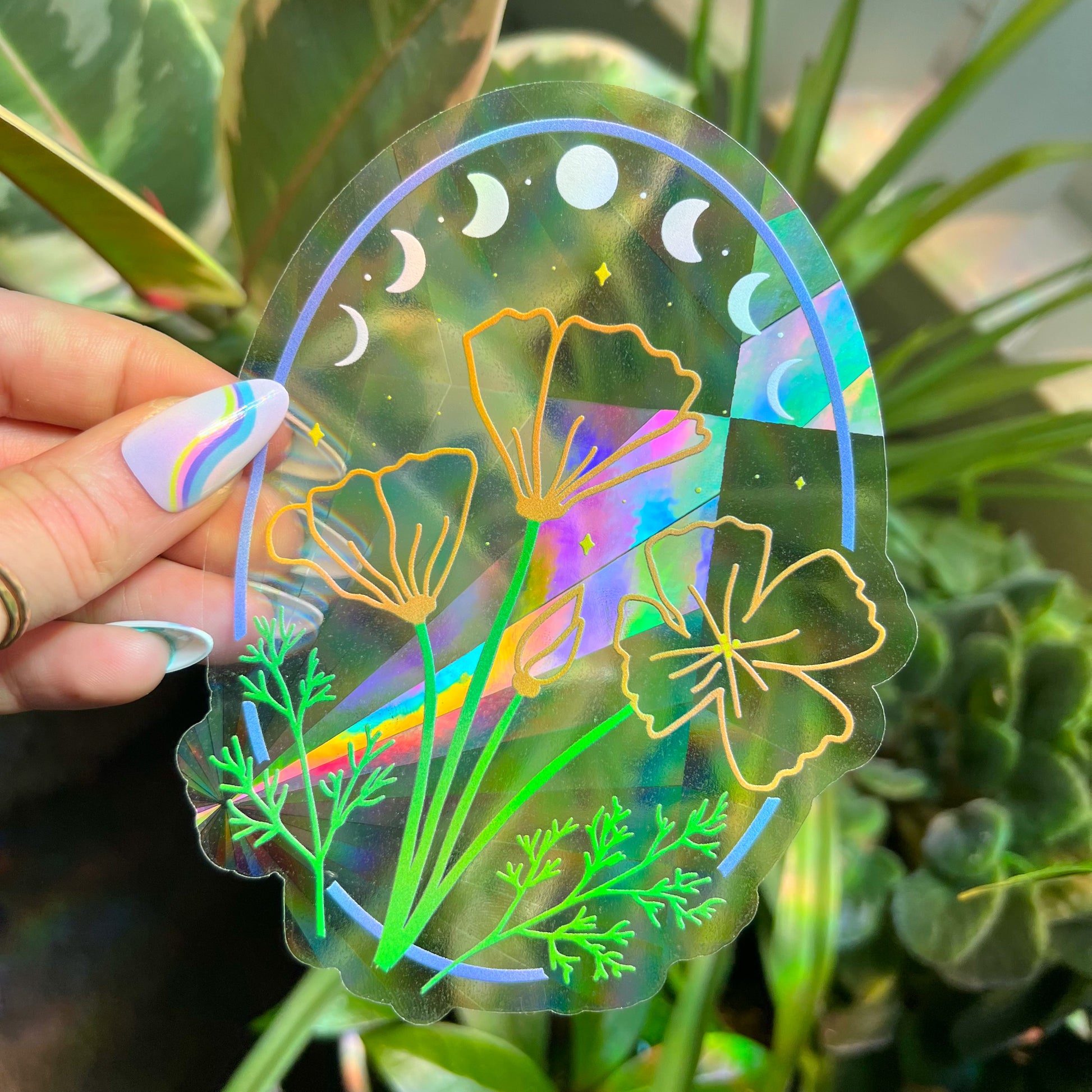 Wildflowers Suncatcher Decal