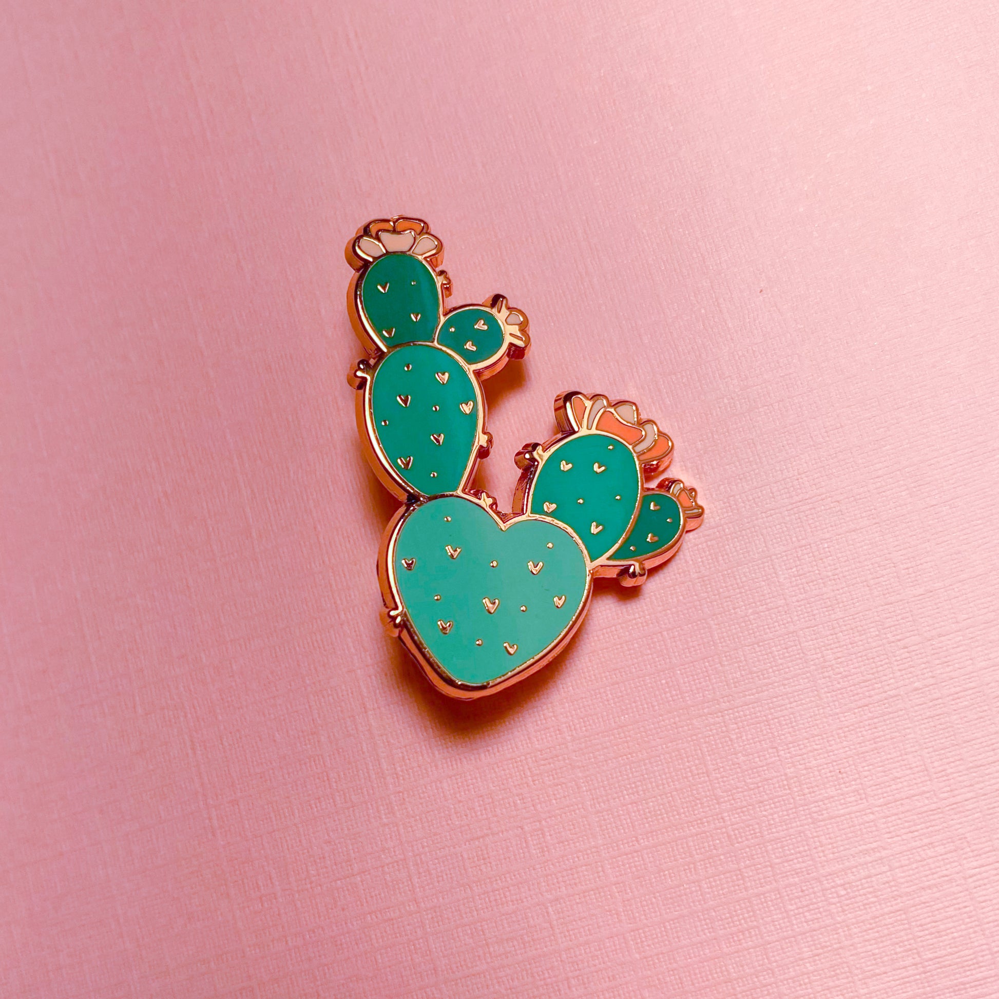 Prickly Pear Cactus Enamel Pin
