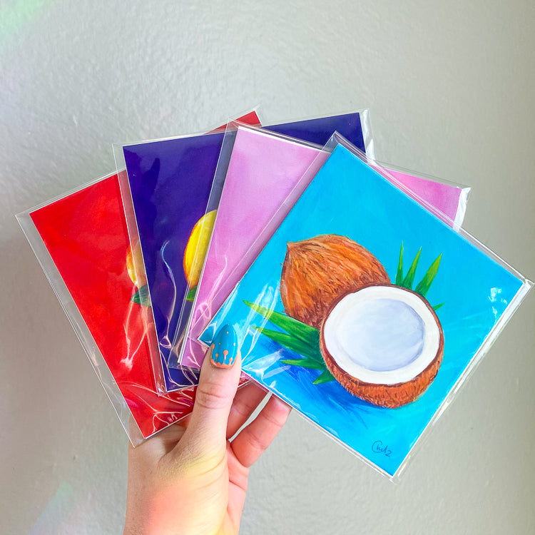 Colorful Banana Art Print
