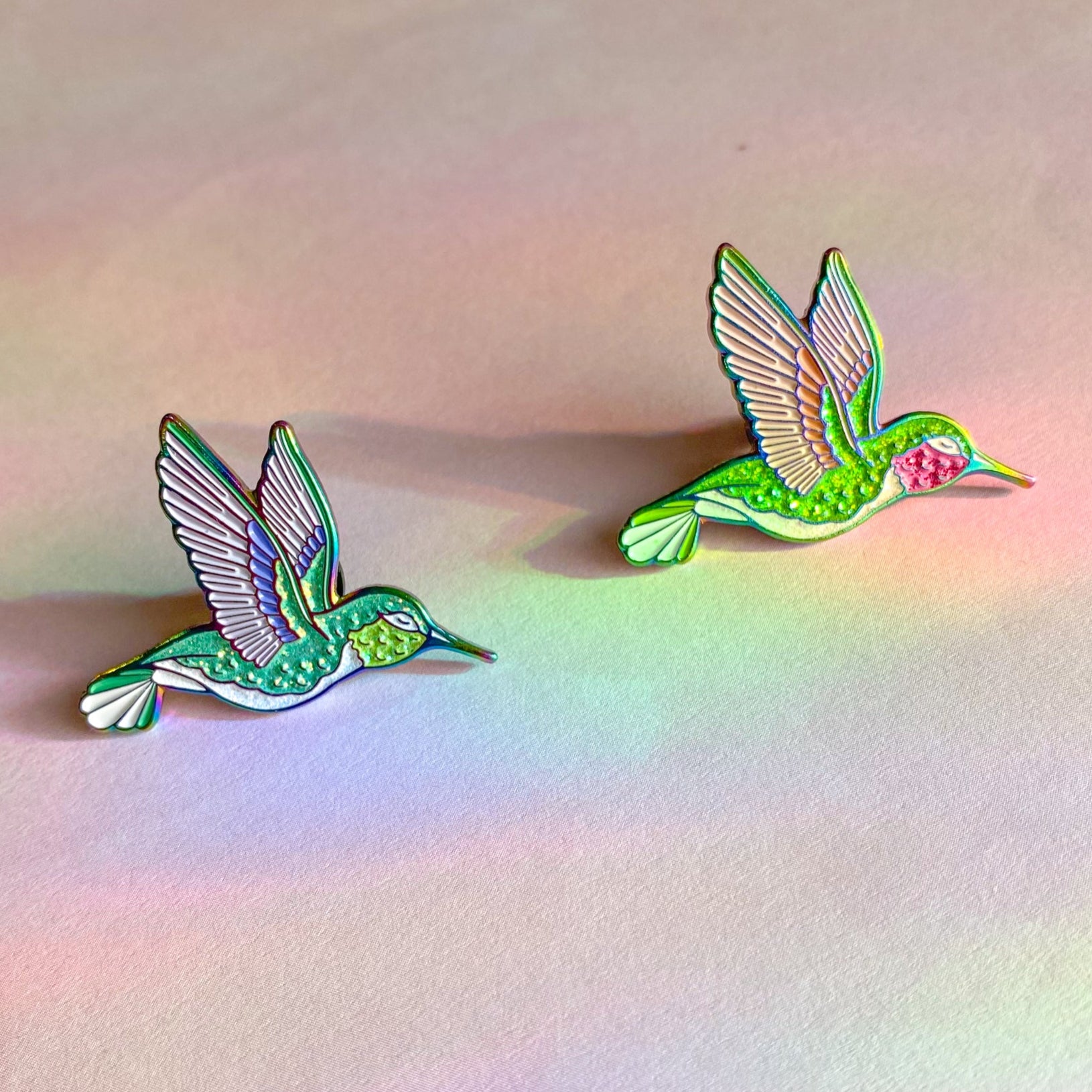 Hummingbird Enamel Pin