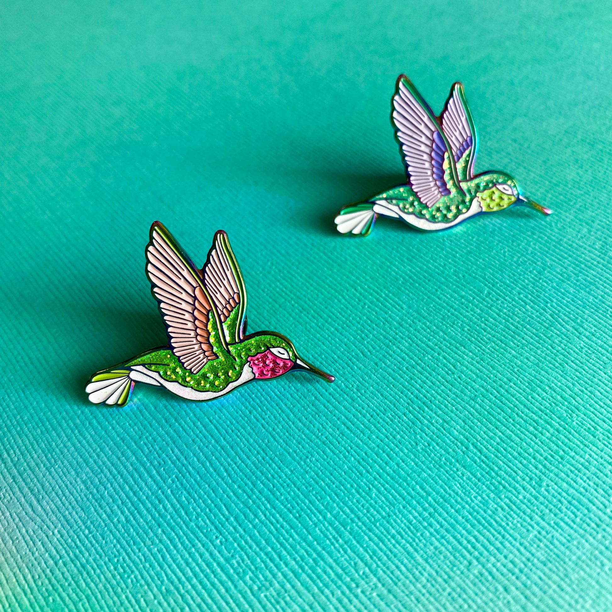 Hummingbird Enamel Pin