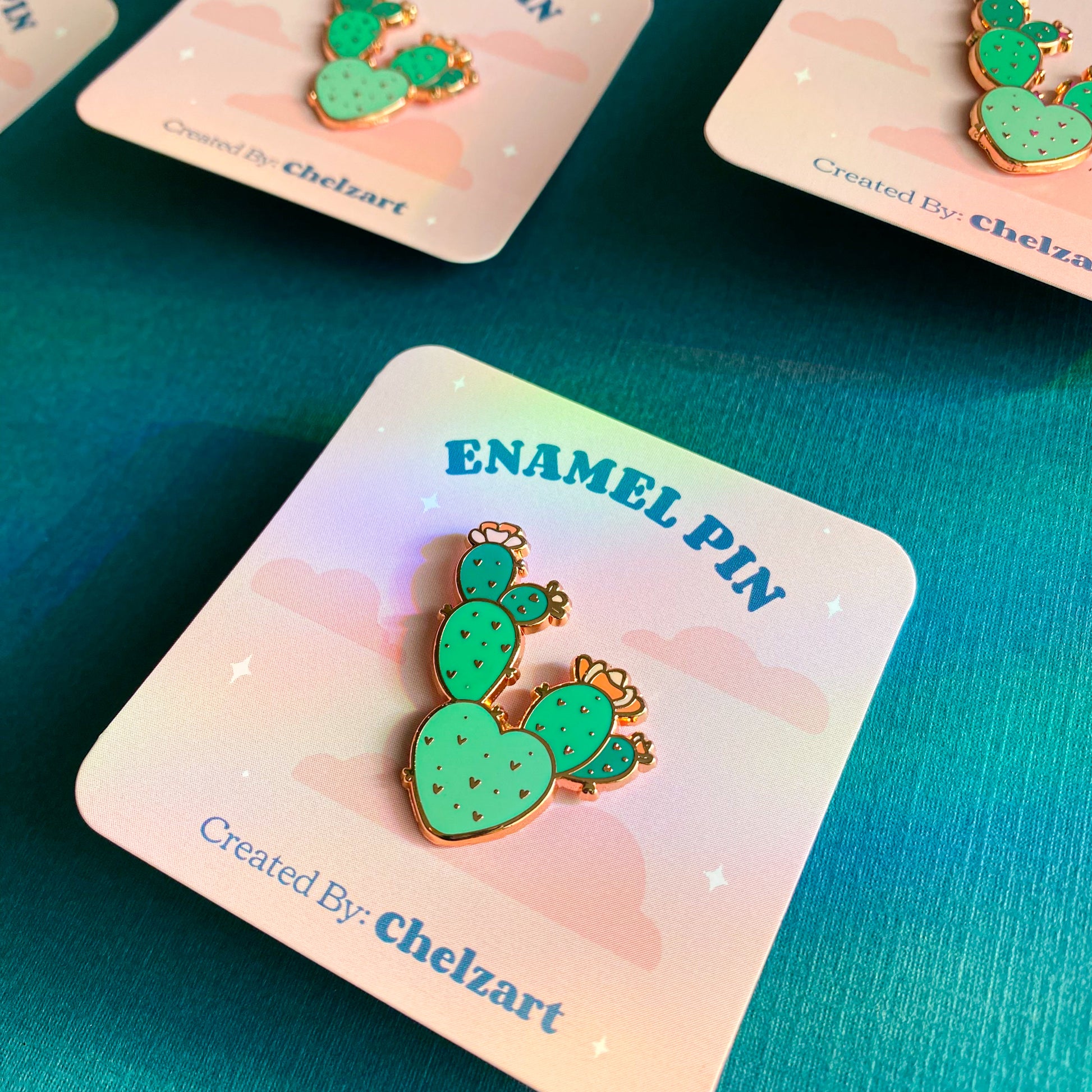 Prickly Pear Cactus Enamel Pin