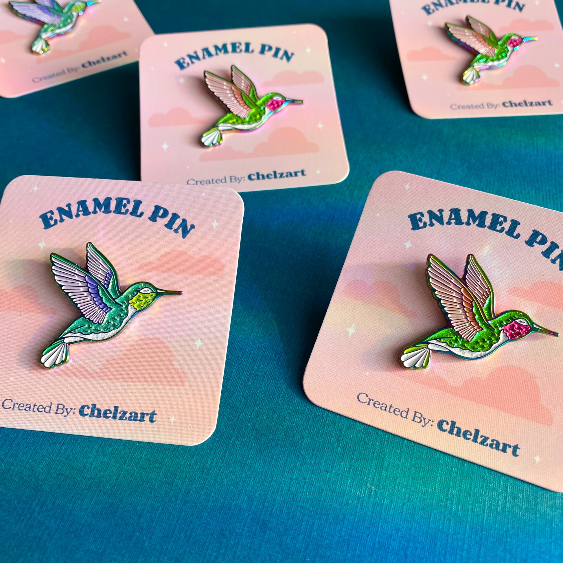 Hummingbird Enamel Pin