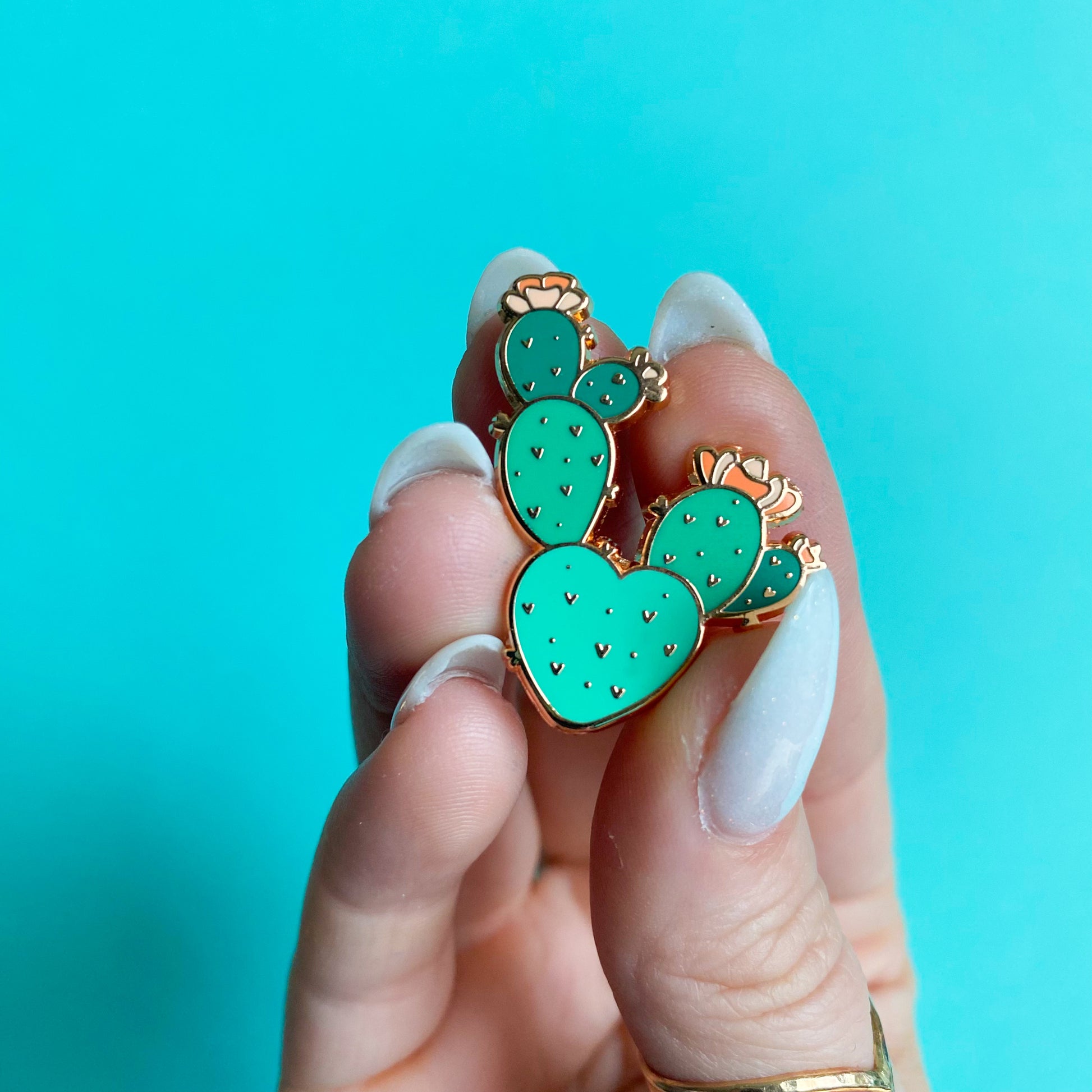 Prickly Pear Cactus Enamel Pin