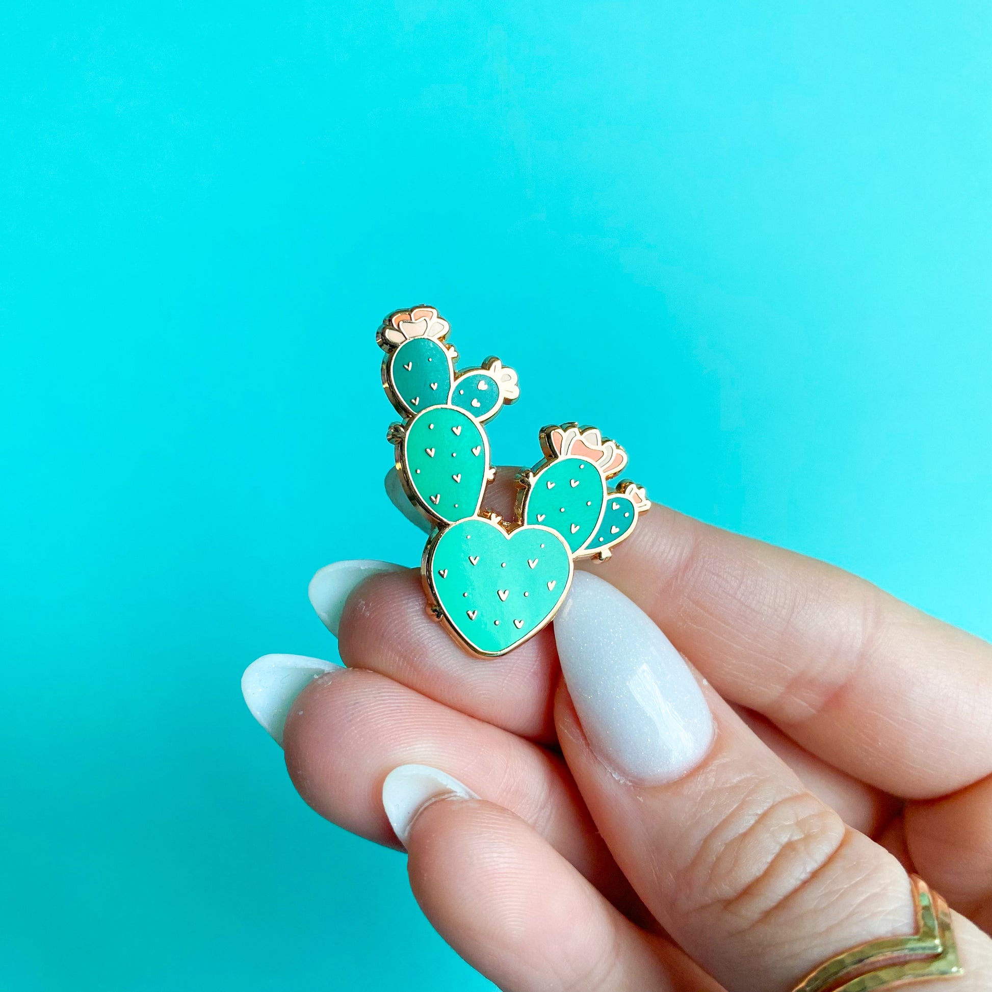 Prickly Pear Cactus Enamel Pin