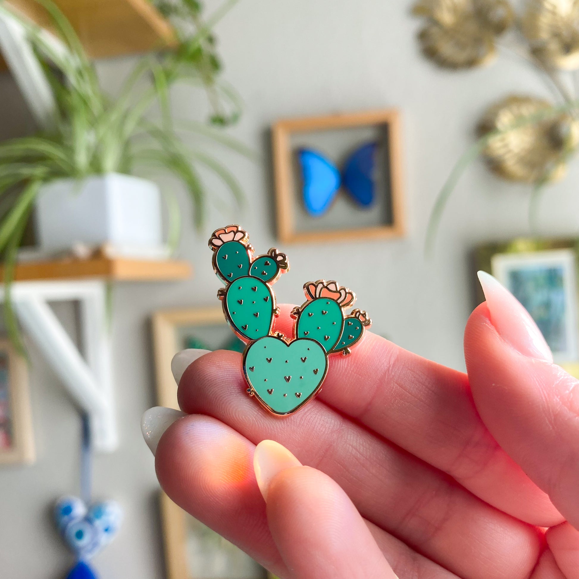 Prickly Pear Cactus Enamel Pin