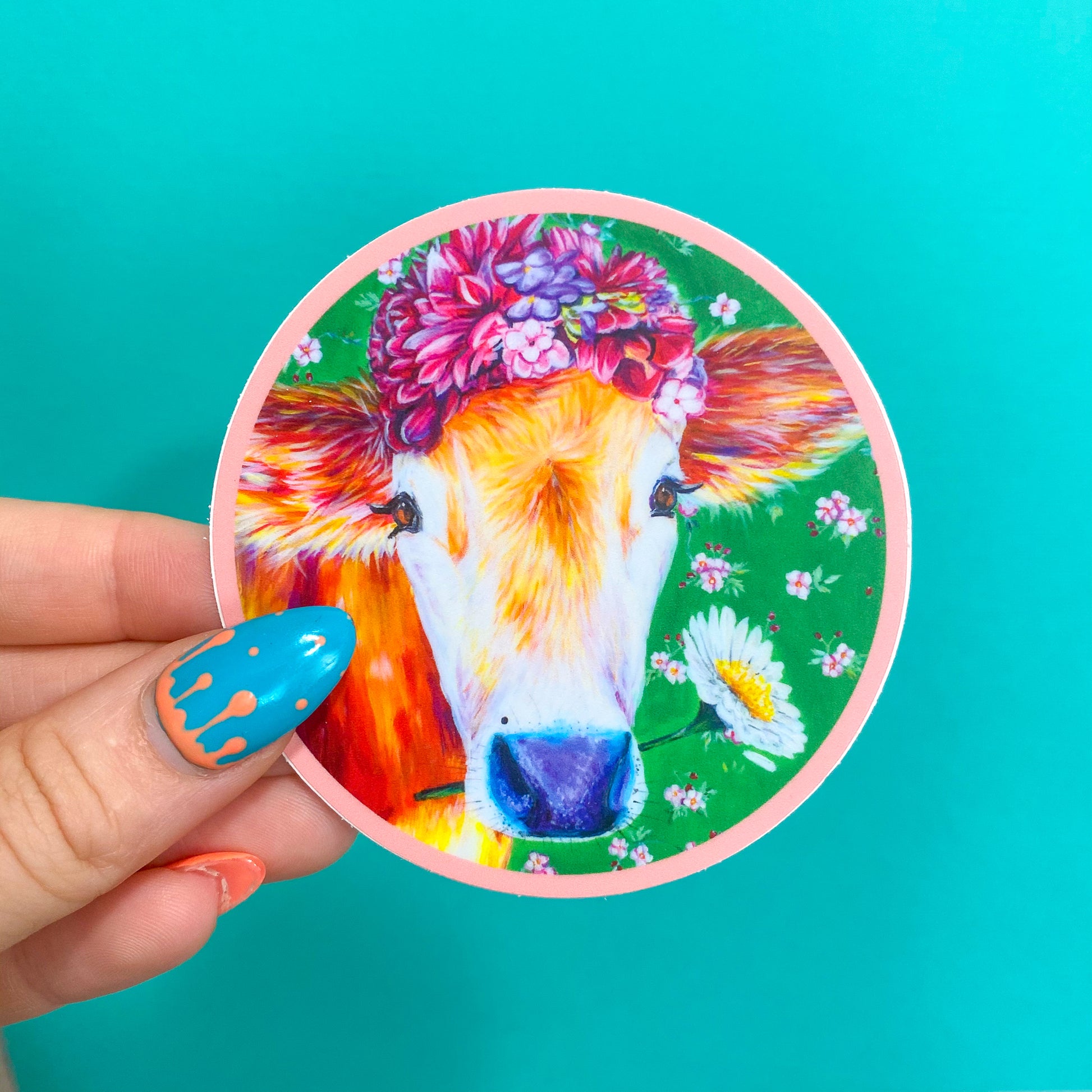 Frida Cowlo Vinyl Sticker