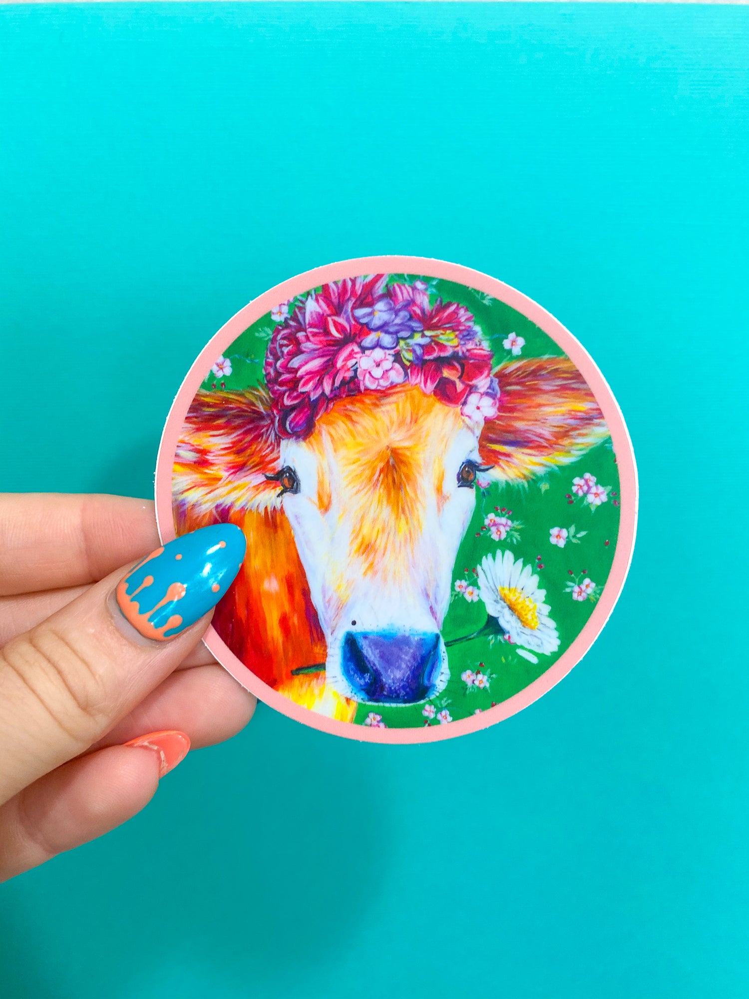 Frida Cowlo Vinyl Sticker