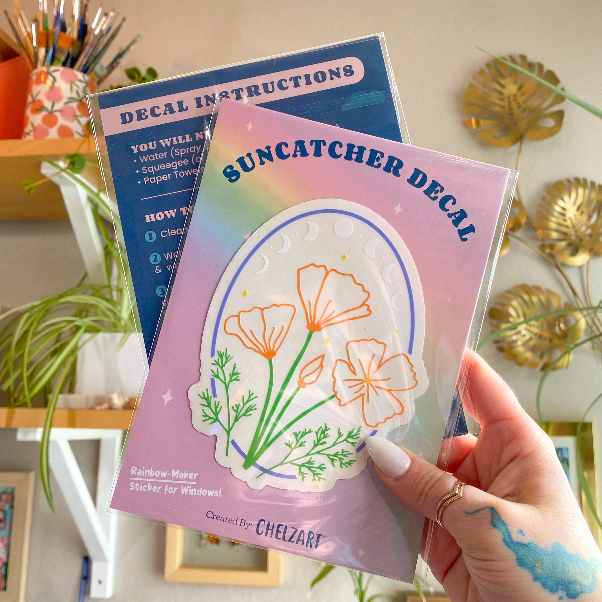 Wildflowers Suncatcher Decal
