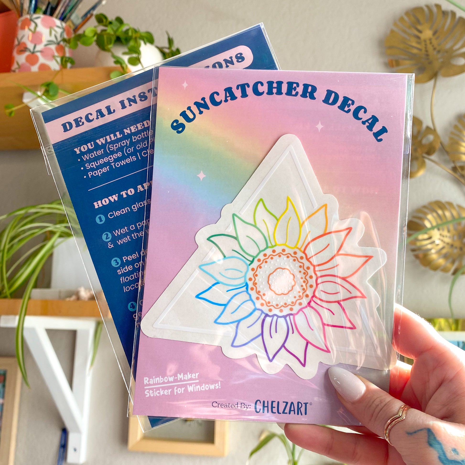 Sunflower Suncatcher Decal