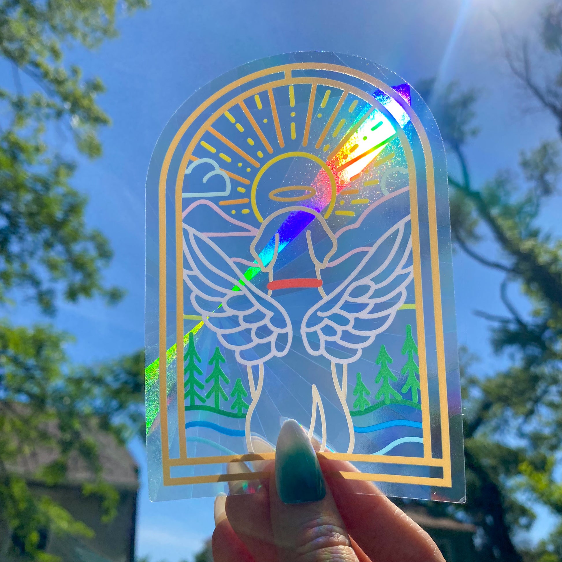 Dog Memorial Suncatcher Decal