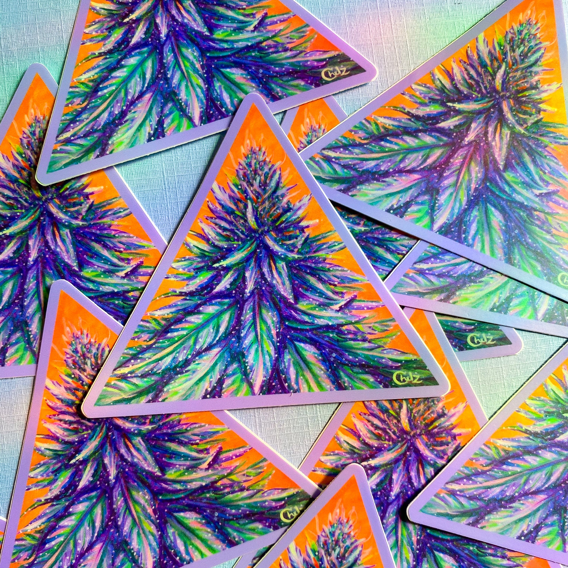 Purple Haze Weed Vinyl Sticker