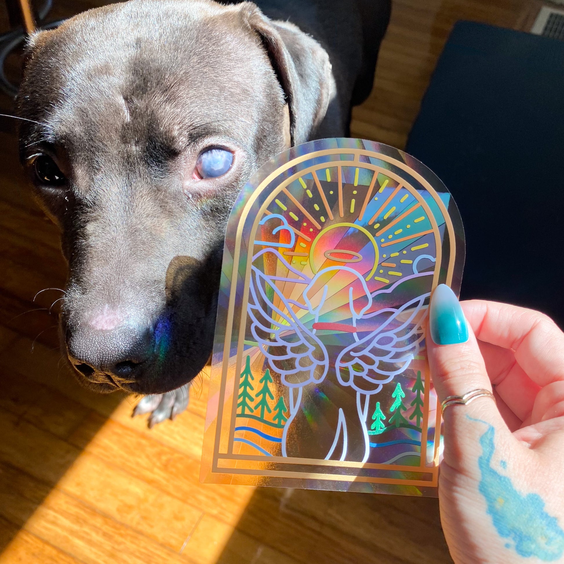 Dog Memorial Suncatcher Decal