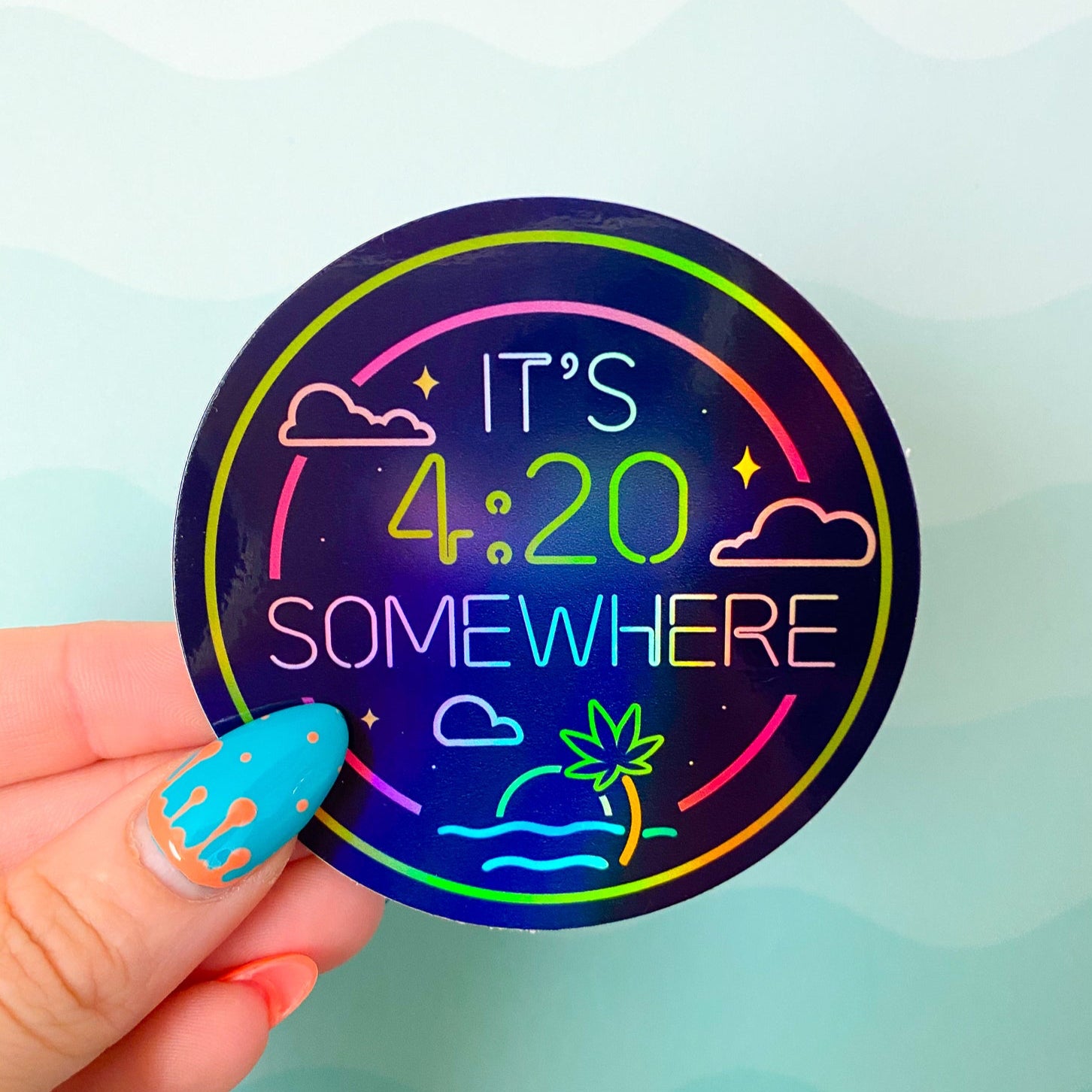 It's 4:20 Somewhere Vinyl Sticker