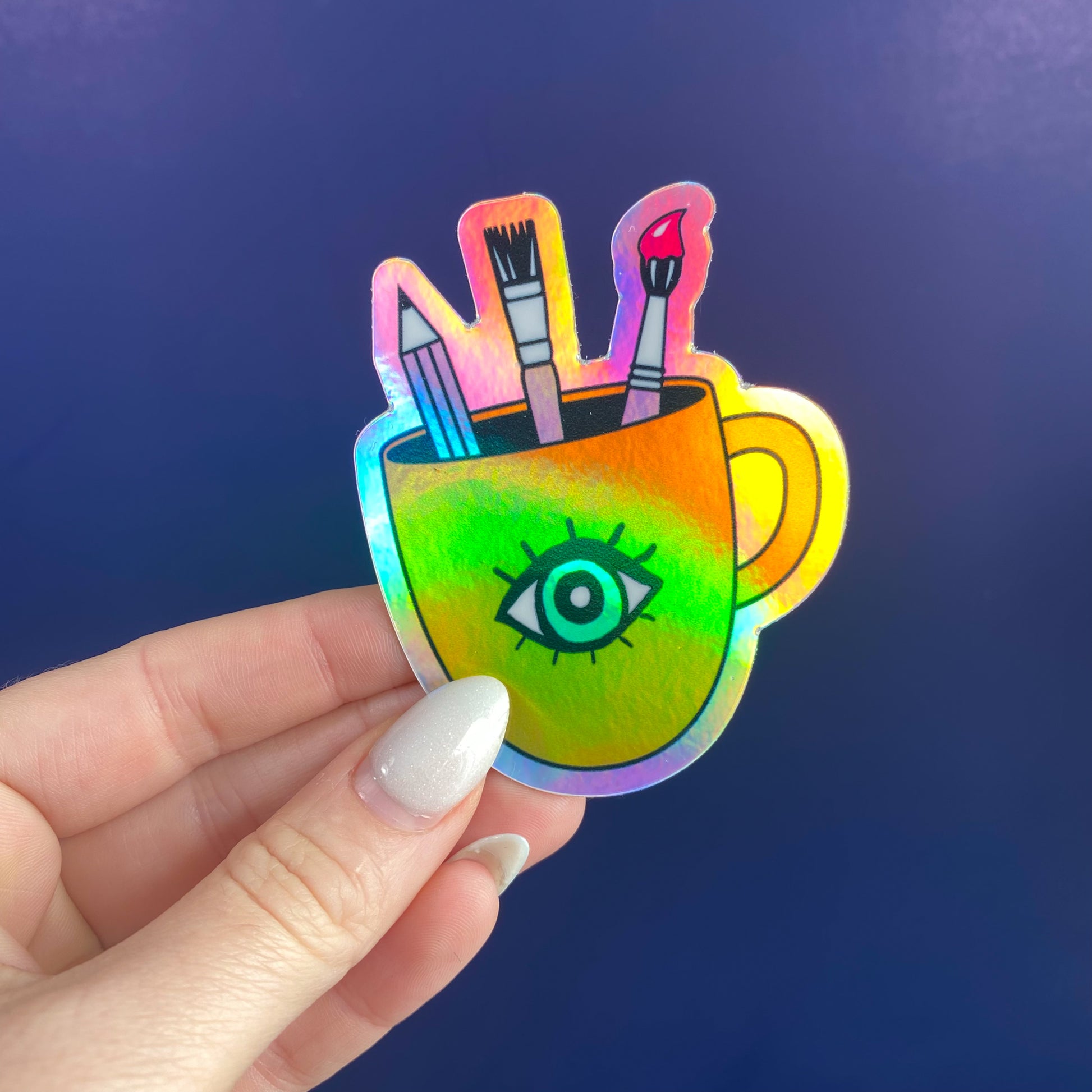 Coffee & Creativity Vinyl Sticker