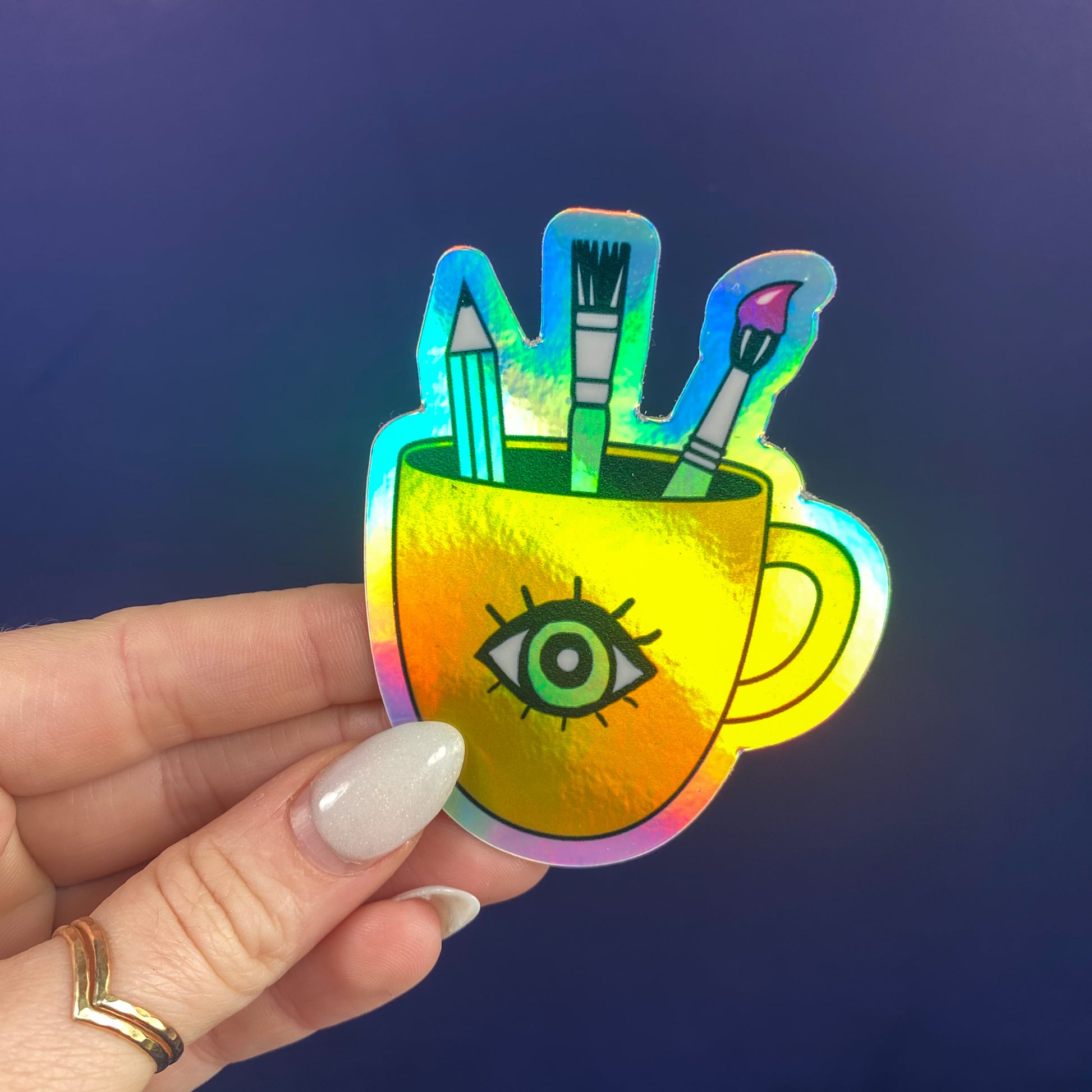 Coffee & Creativity Vinyl Sticker