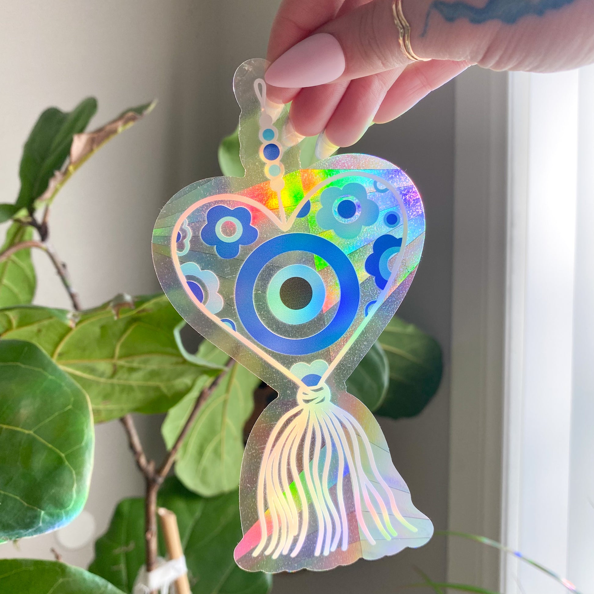Evil Eye Suncatcher Decal