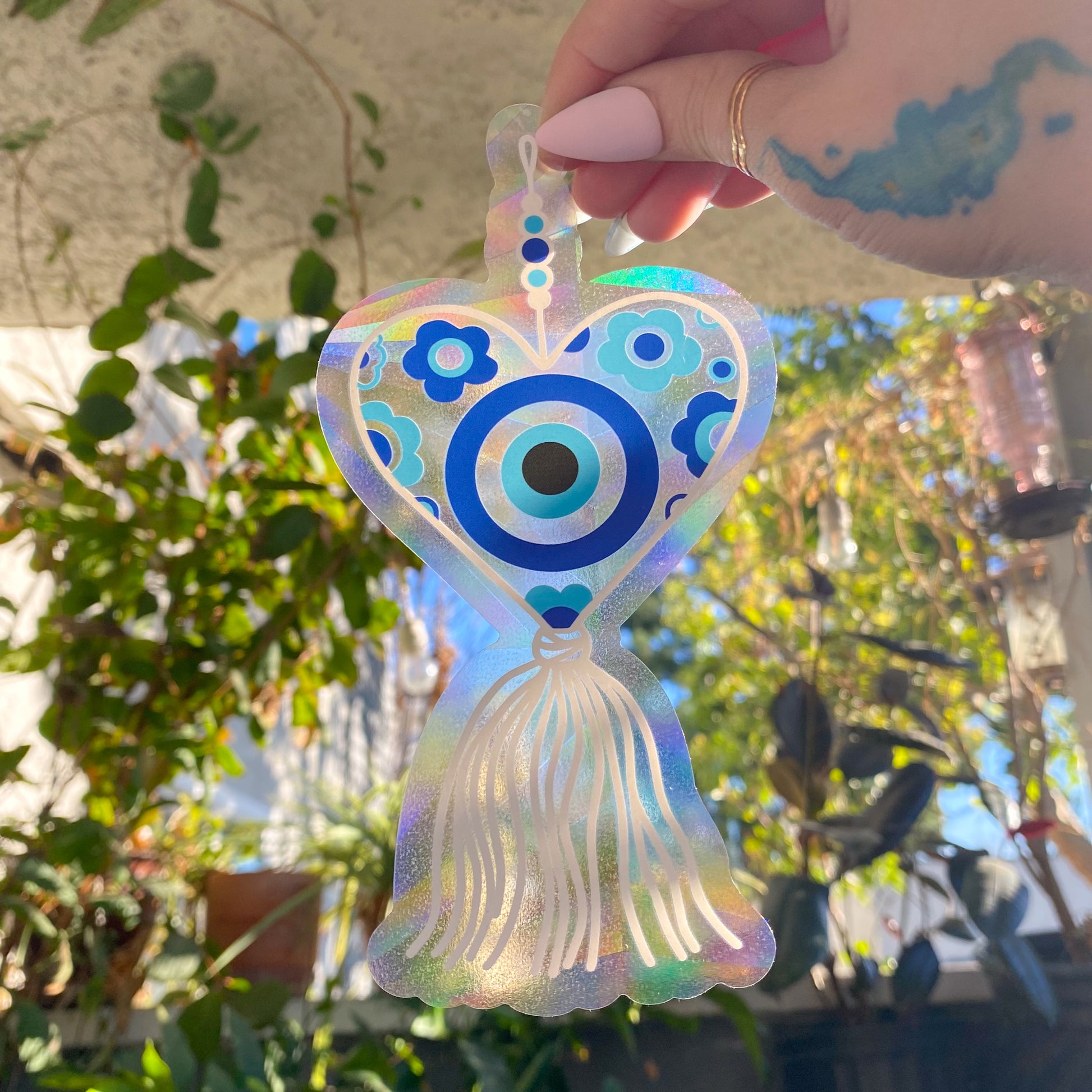 Evil Eye Suncatcher Decal